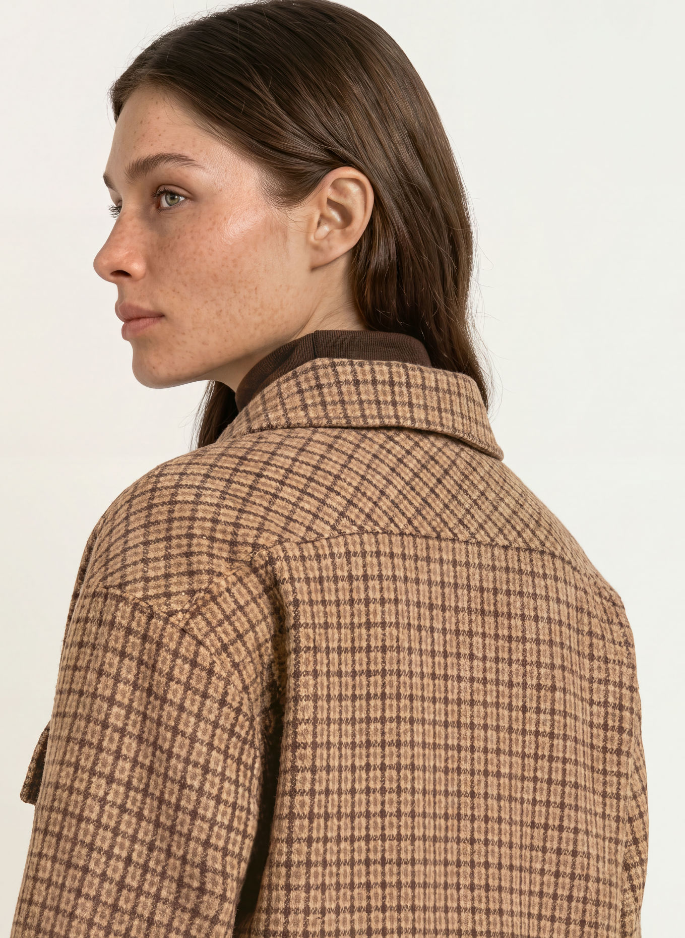 SoSUE CAITLIN Overshirt: CAMEL / BROWN / BEIGE