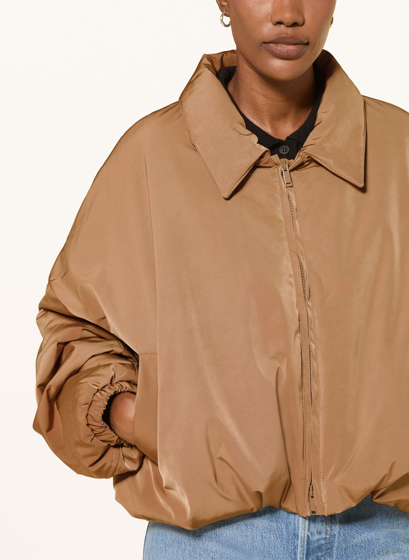 SoSUE Bomber jacket: LIGHT BROWN