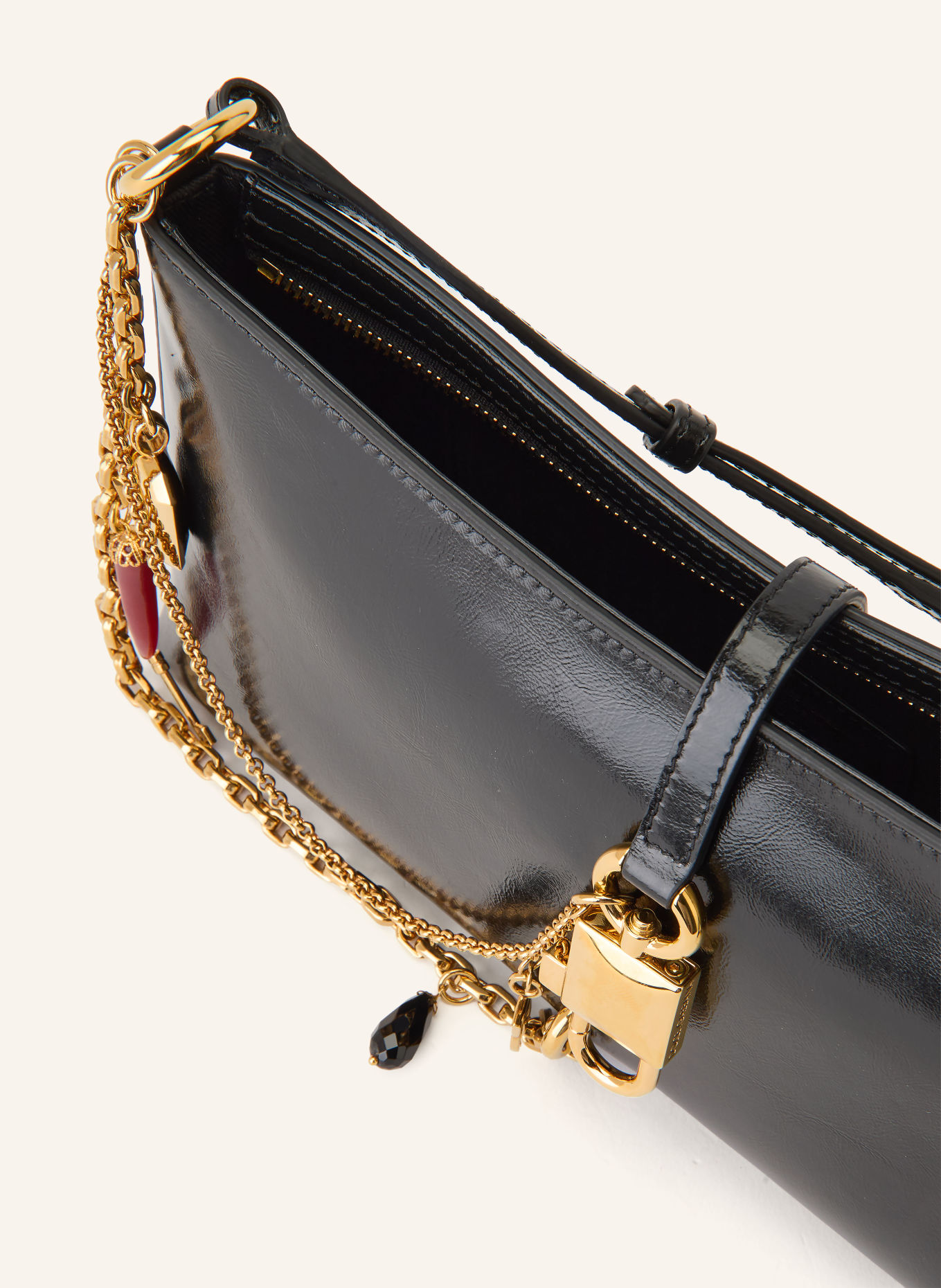 DOLCE & GABBANA Listonoszka: CZARNY / ZŁOTY