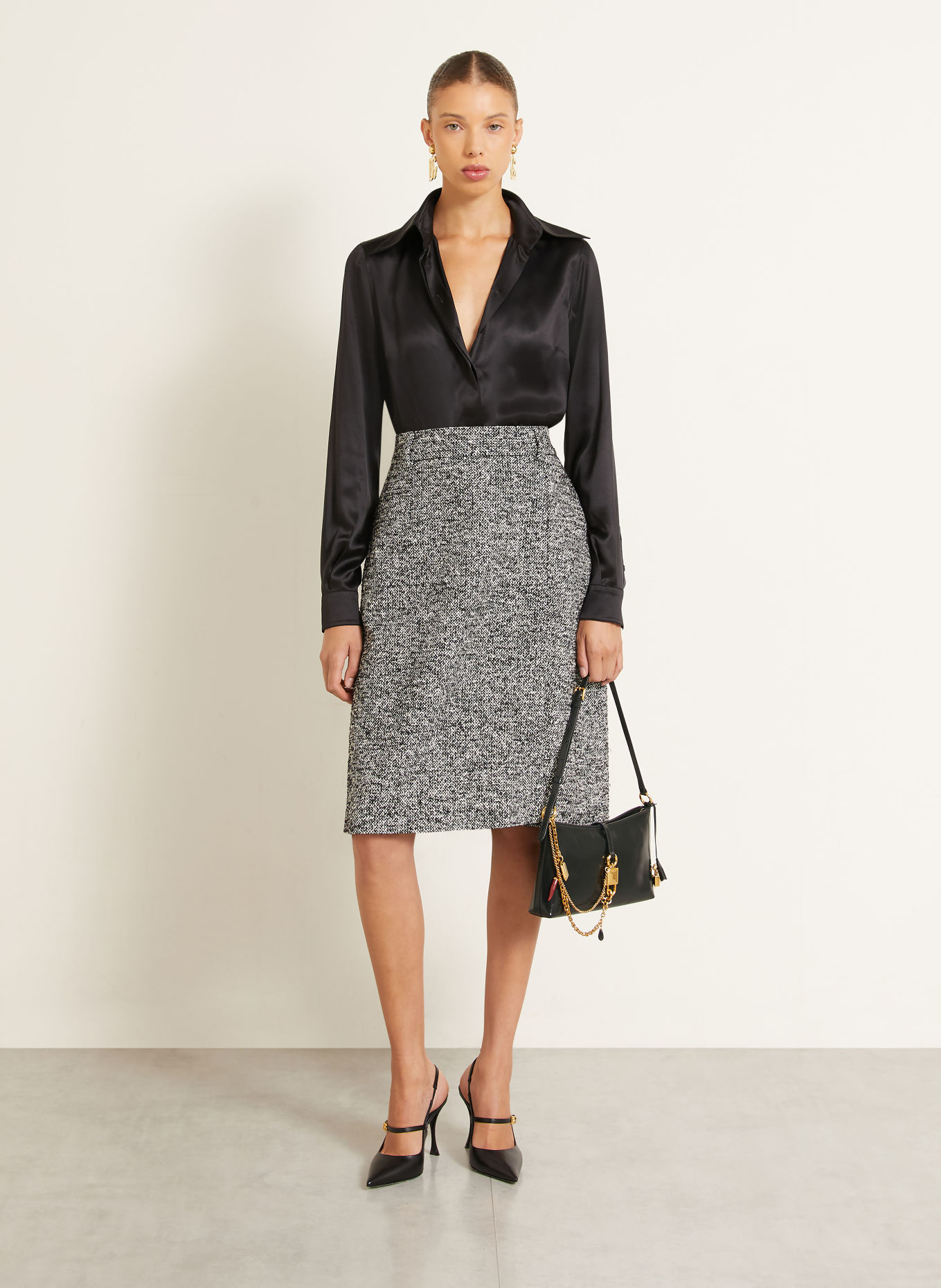 DOLCE & GABBANA Sac à bandoulière: NOIR / OR