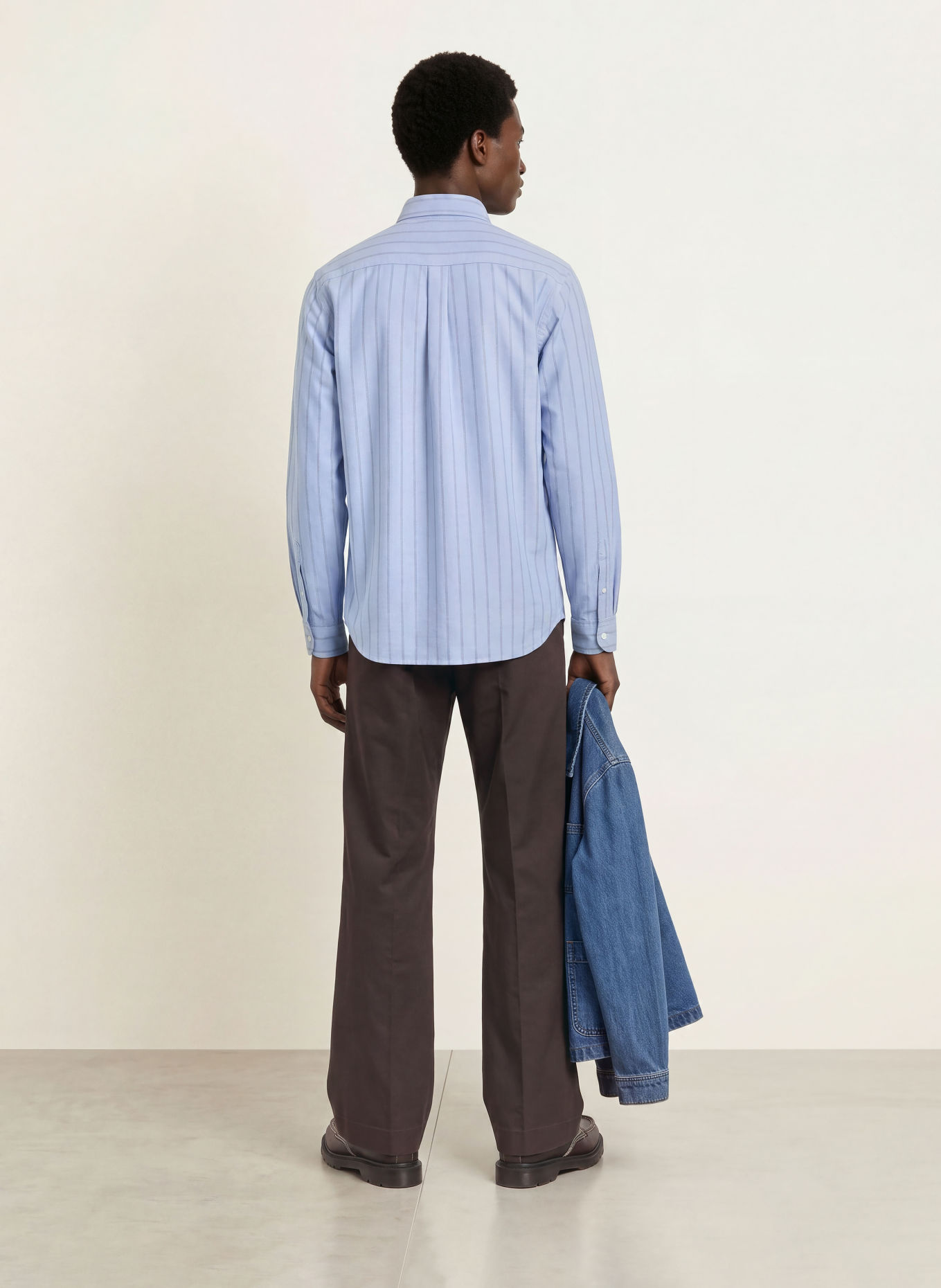 MOS MOSH Gallery Hemd MMGMARCO Comfort Fit: HELLBLAU / DUNKELGRAU