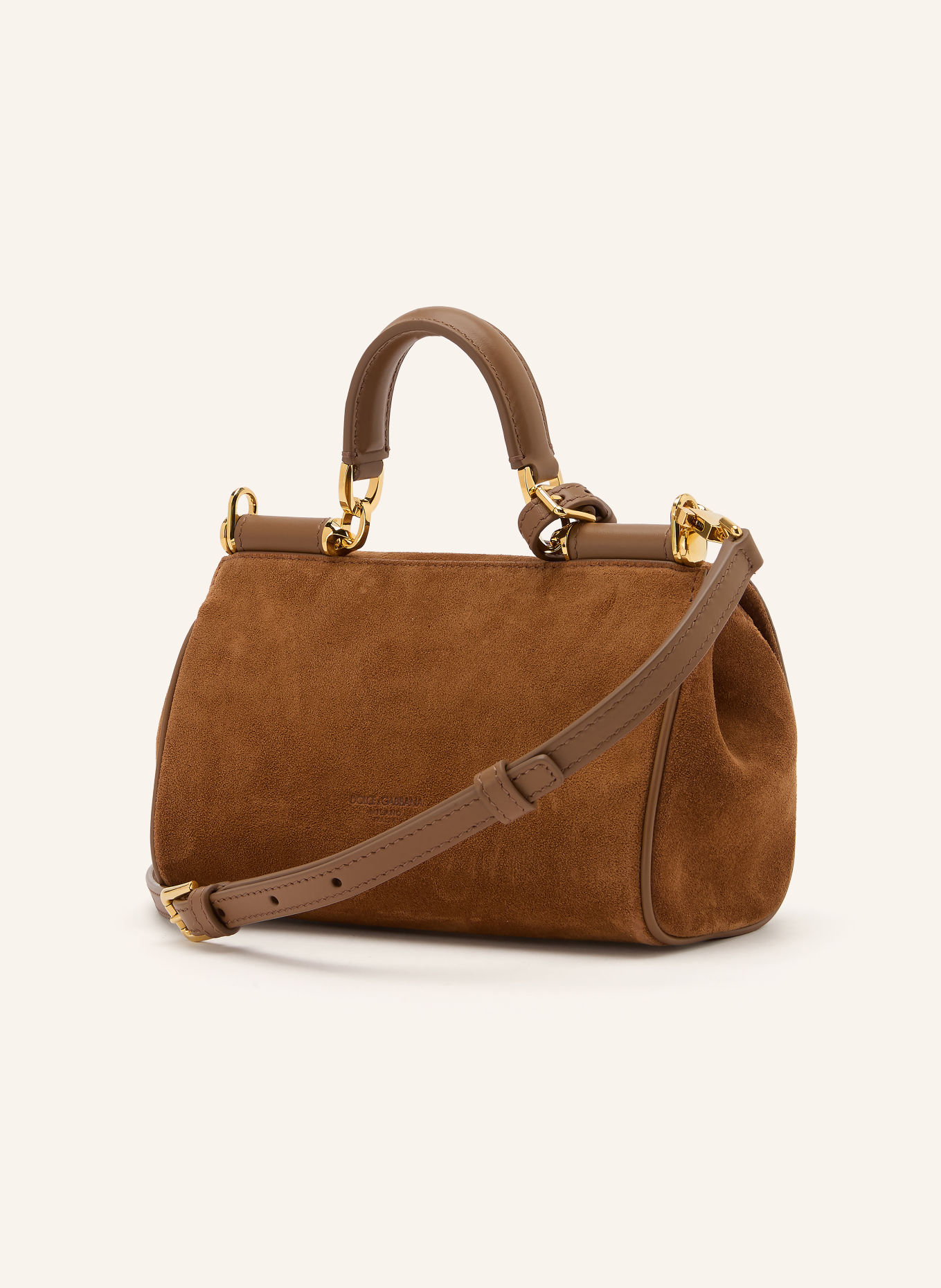 DOLCE & GABBANA Torebka MY SICILY MINI: KONIAKOWY / ZŁOTY