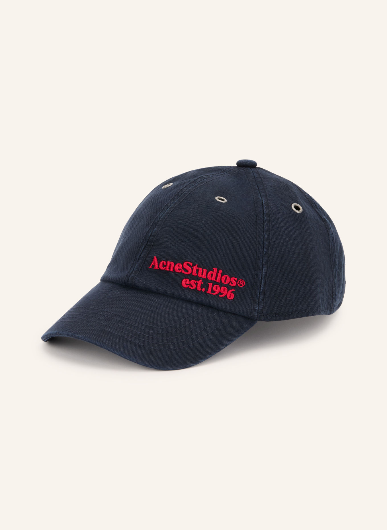 Acne Studios Czapka z daszkiem: GRANATOWY / CZERWONY