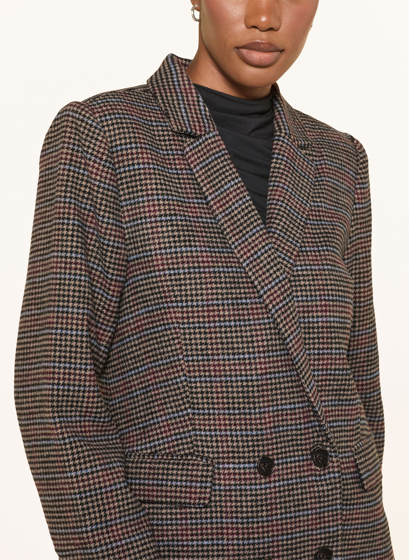 Rails Blazer JAC: GRÅ / MÖRKRÖD / LJUSBLÅ