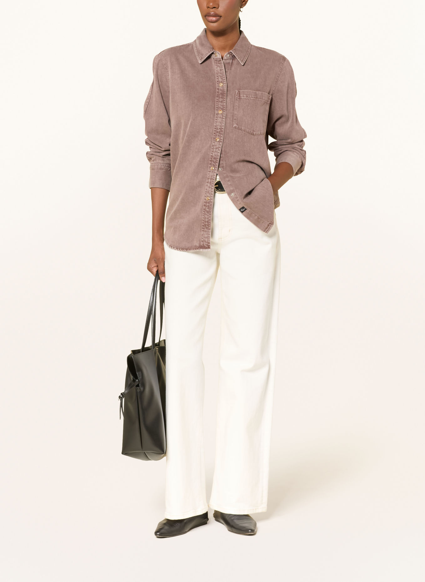 Rails Overhemdblouse ATTICUS: TAUPE