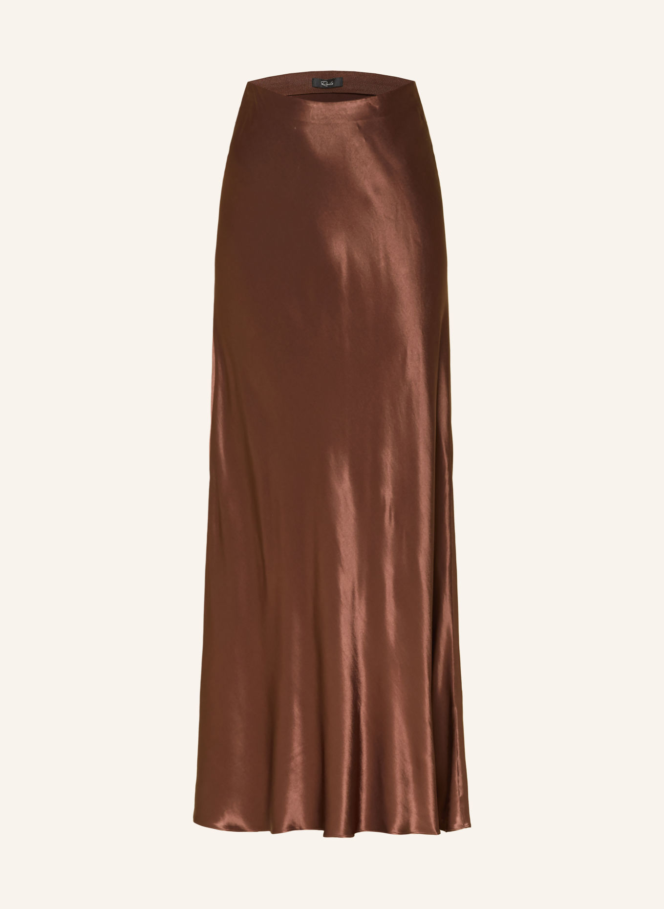 Rails Satijnen rok ROMINA: MARRON FONCÉ