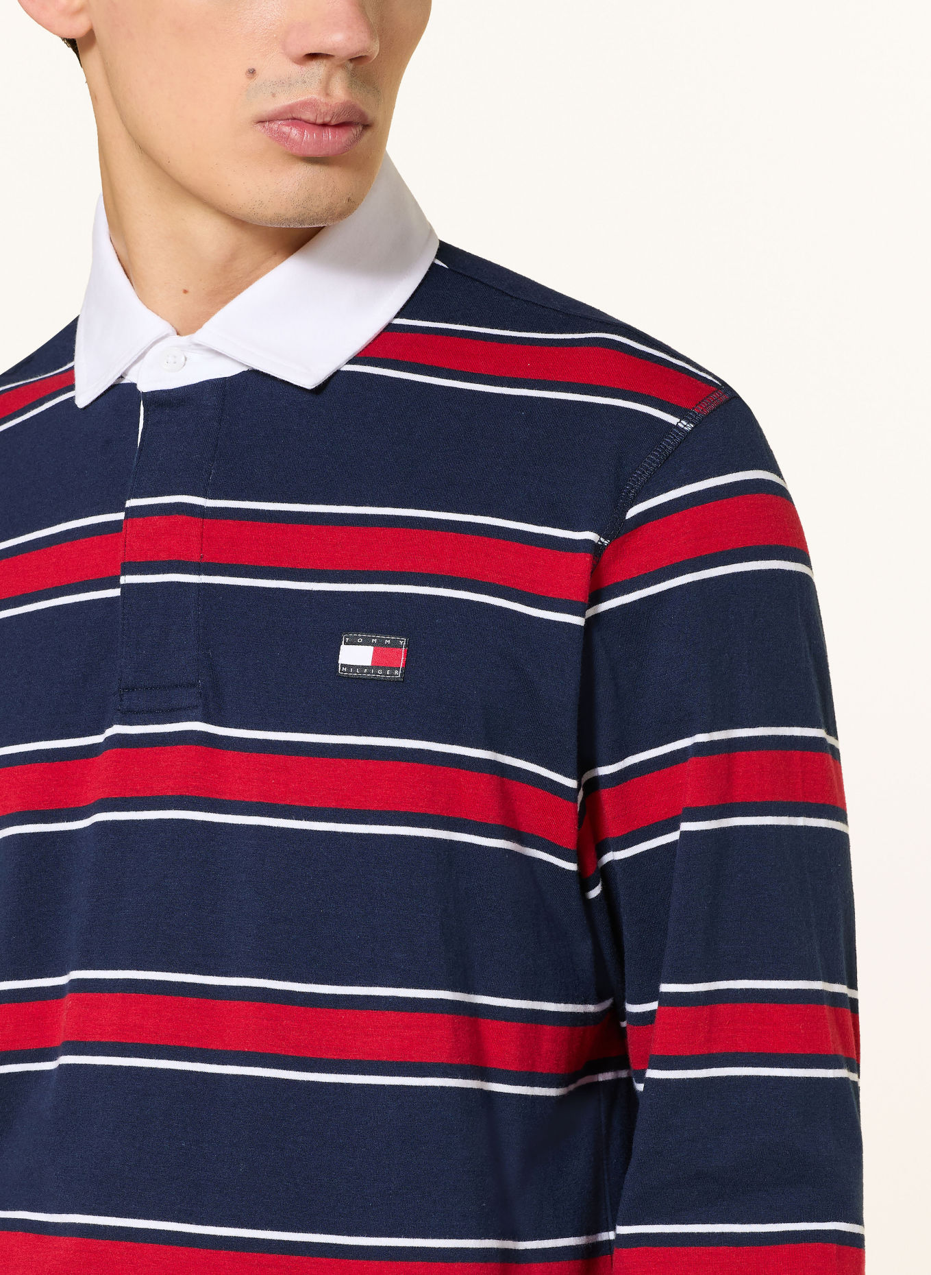 TOMMY HILFIGER Piżama: CIEMNOCZERWONY / GRANATOWY / BIAŁY