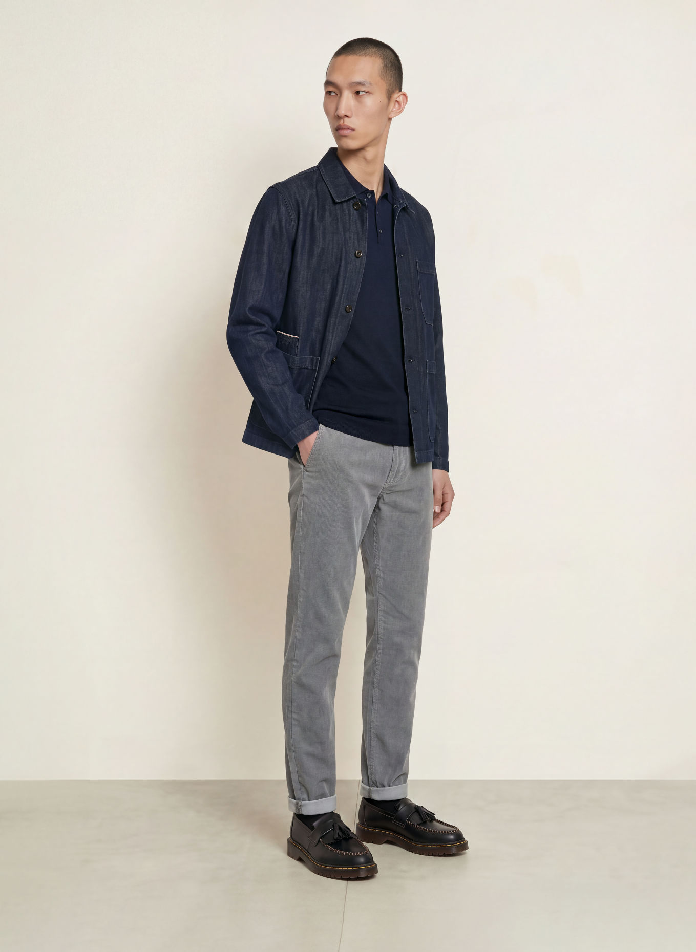 MOS MOSH Gallery MMGHUNT Cord Pants, Regular Fit: GRAY