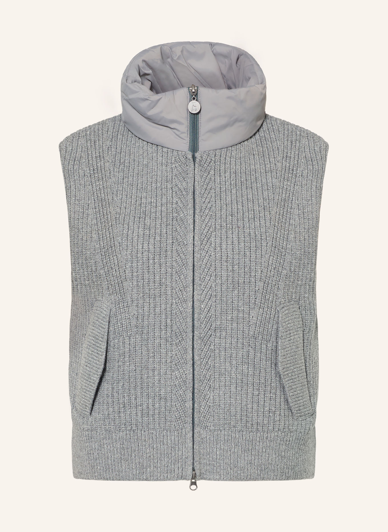 FRIEDA & FREDDIES Steppweste LITTLE RIEKE im Materialmix: GRAU
