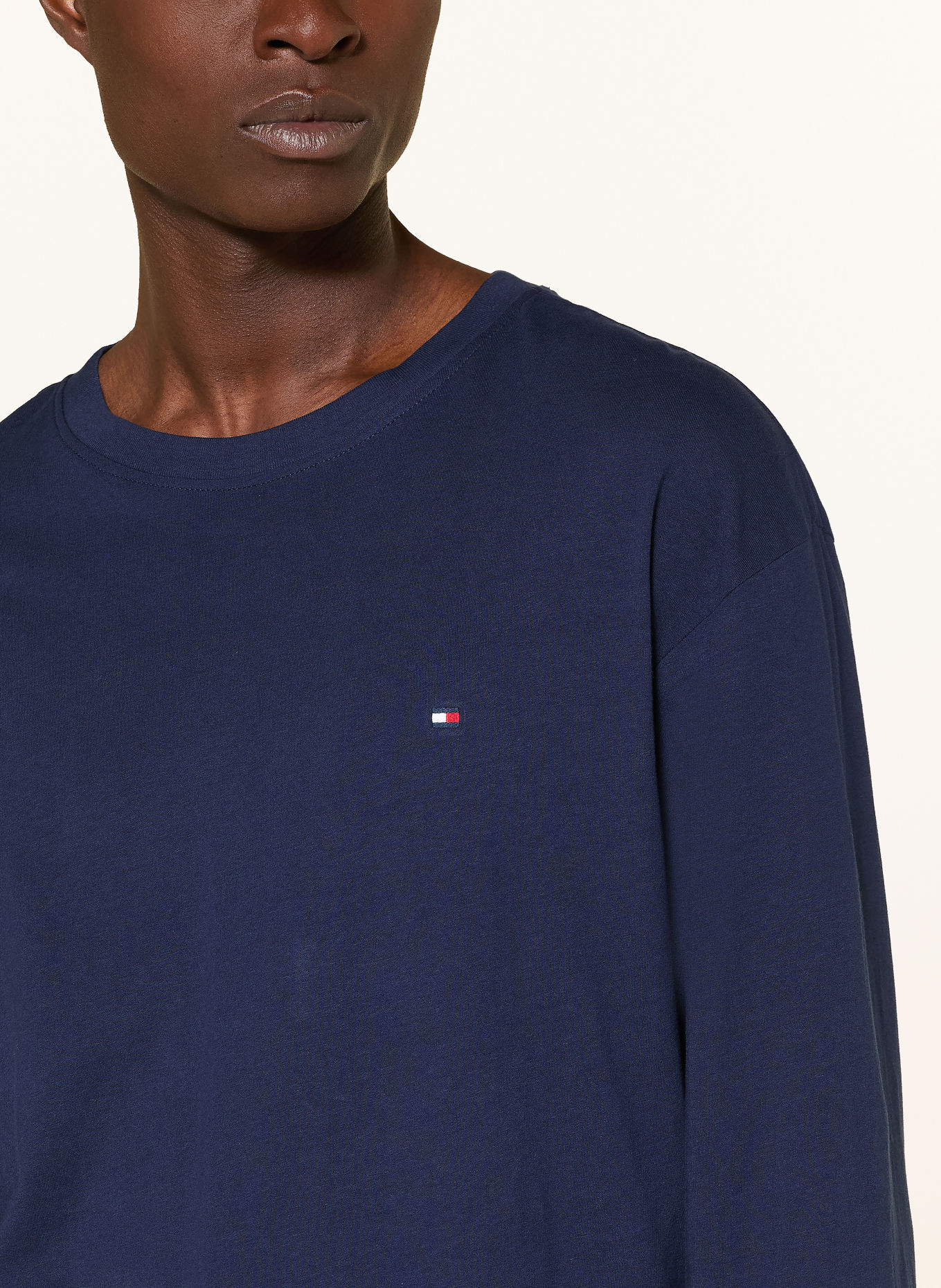 TOMMY HILFIGER Pyjama: BLAUW / LICHTGRIJS / LICHTBLAUW