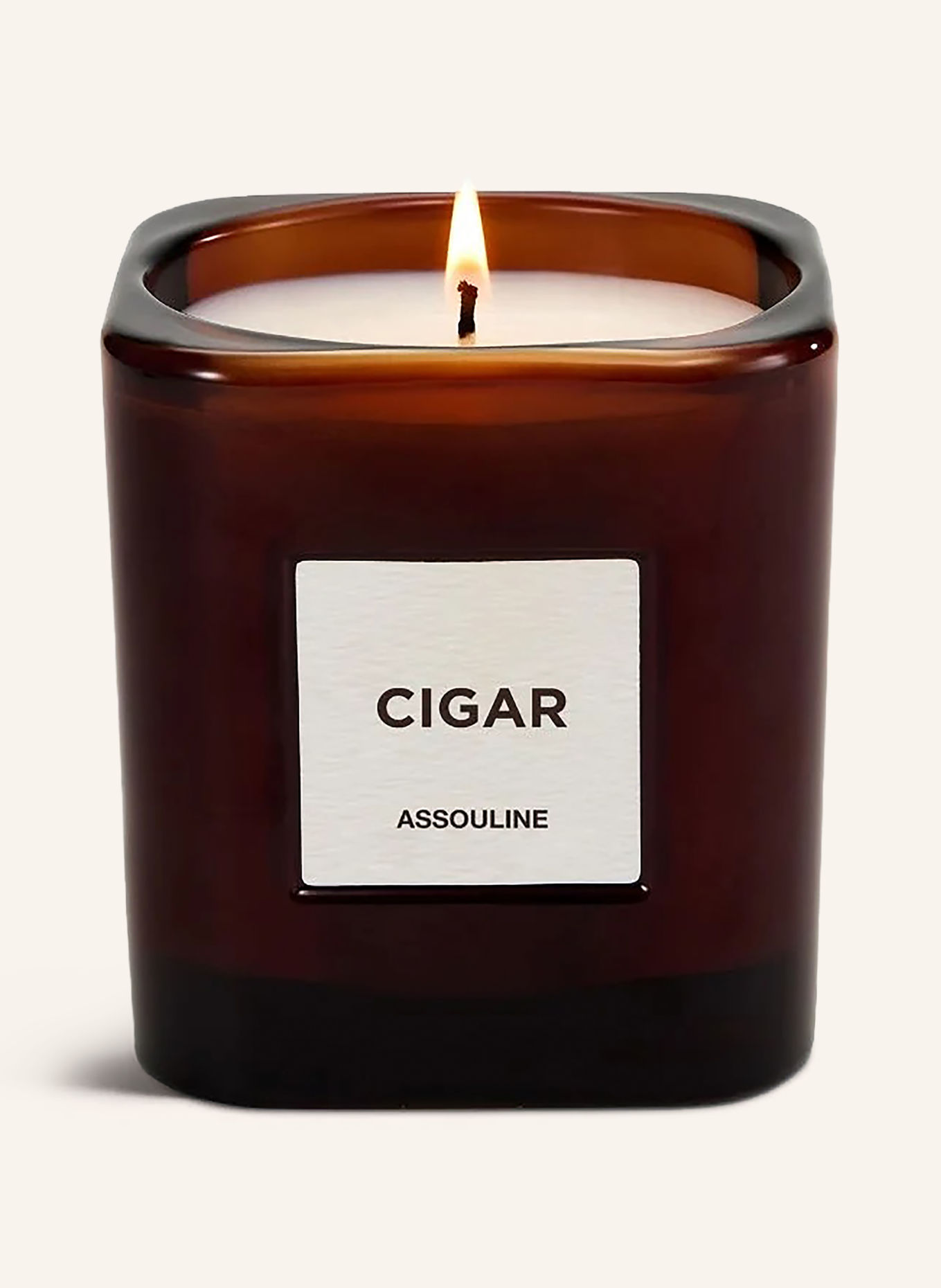ASSOULINE Scented candle LIBRARY COLLECTION CIGAR: BROWN