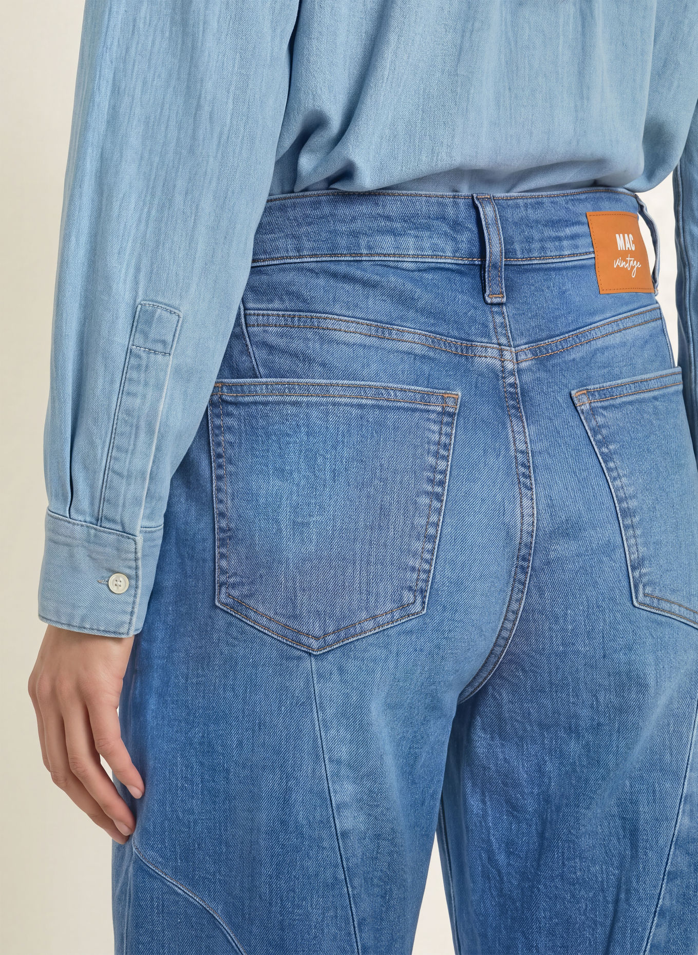 MAC Barrel jeans DAKOTA: D593 fashion blue used
