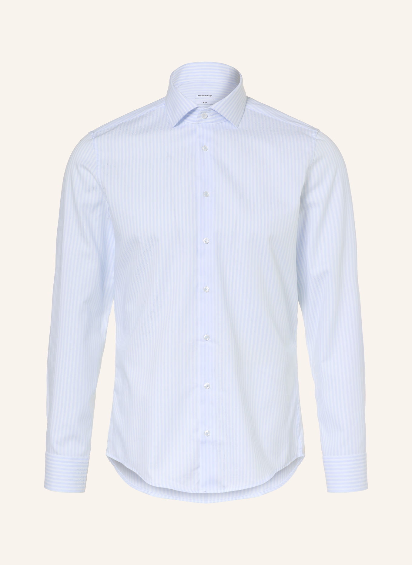 seidensticker Slim-Fit Shirt: LIGHT BLUE / WHITE