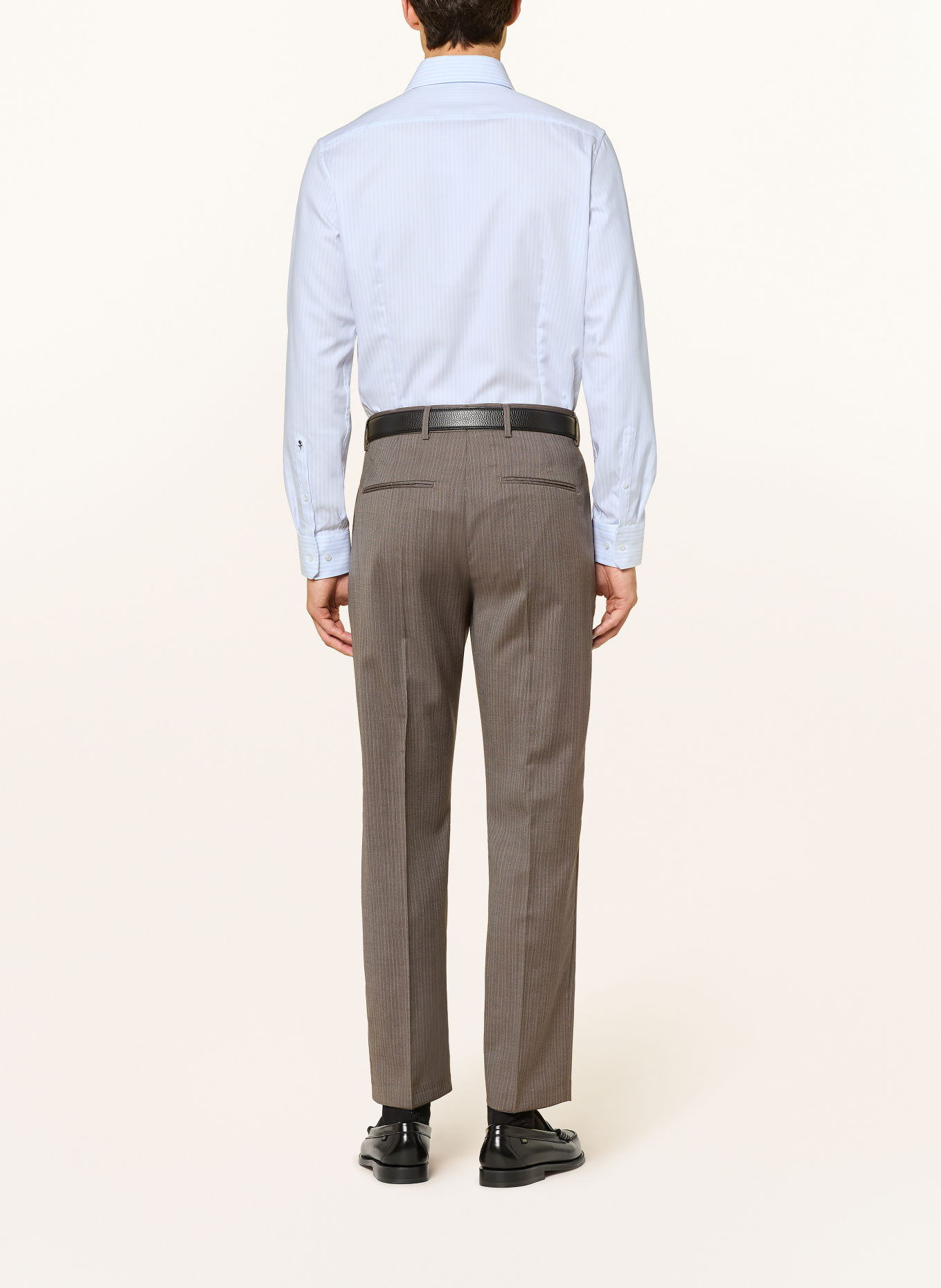 seidensticker Slim-Fit Shirt: LIGHT BLUE / WHITE