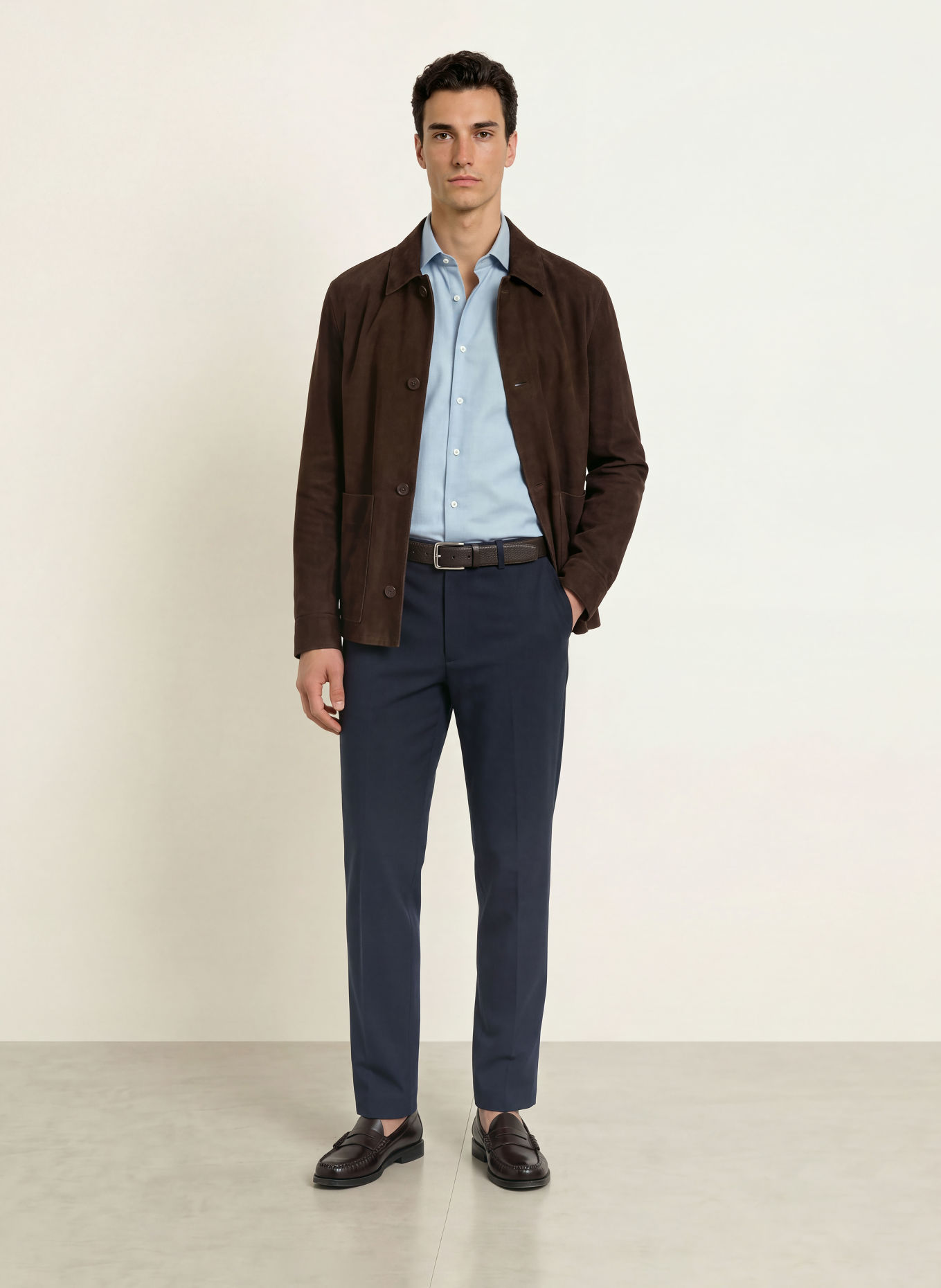 seidensticker Slim-Fit Chinos: DARK BLUE