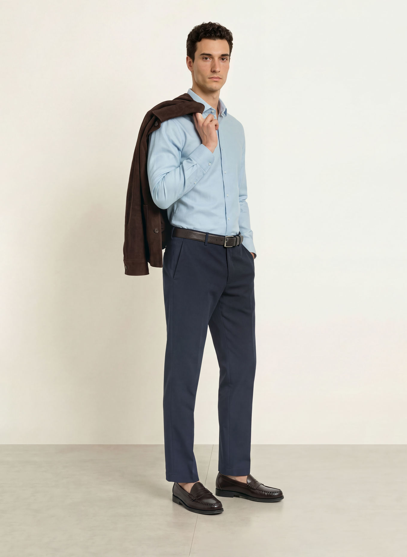seidensticker Slim-Fit Chinos: DARK BLUE