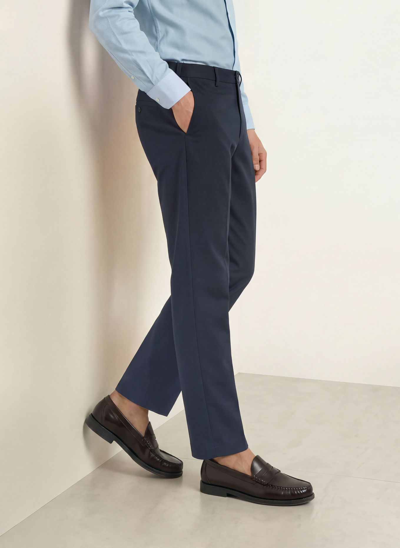 seidensticker Slim-Fit Chinos: DARK BLUE