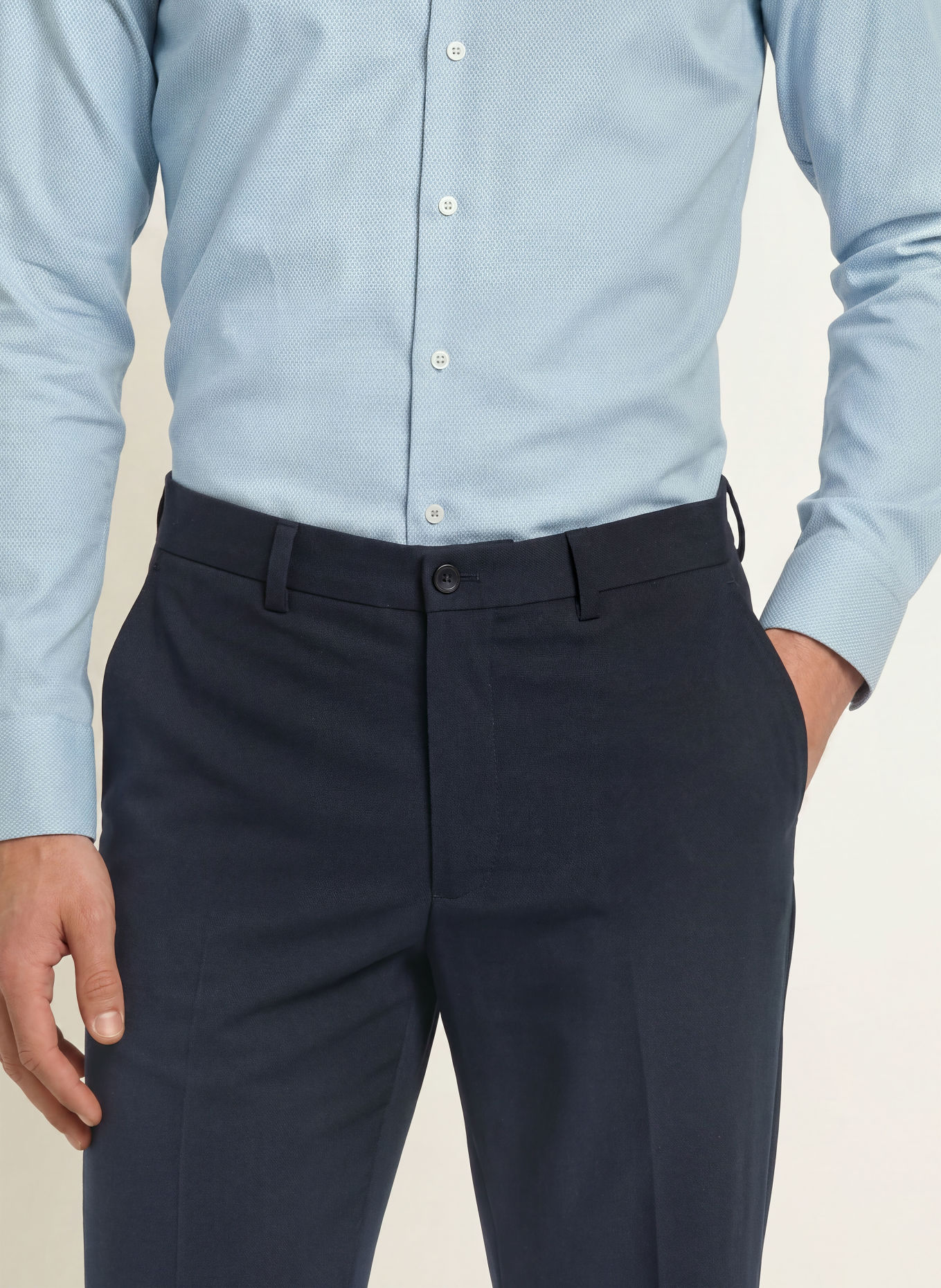 seidensticker Slim-Fit Chinos: DARK BLUE