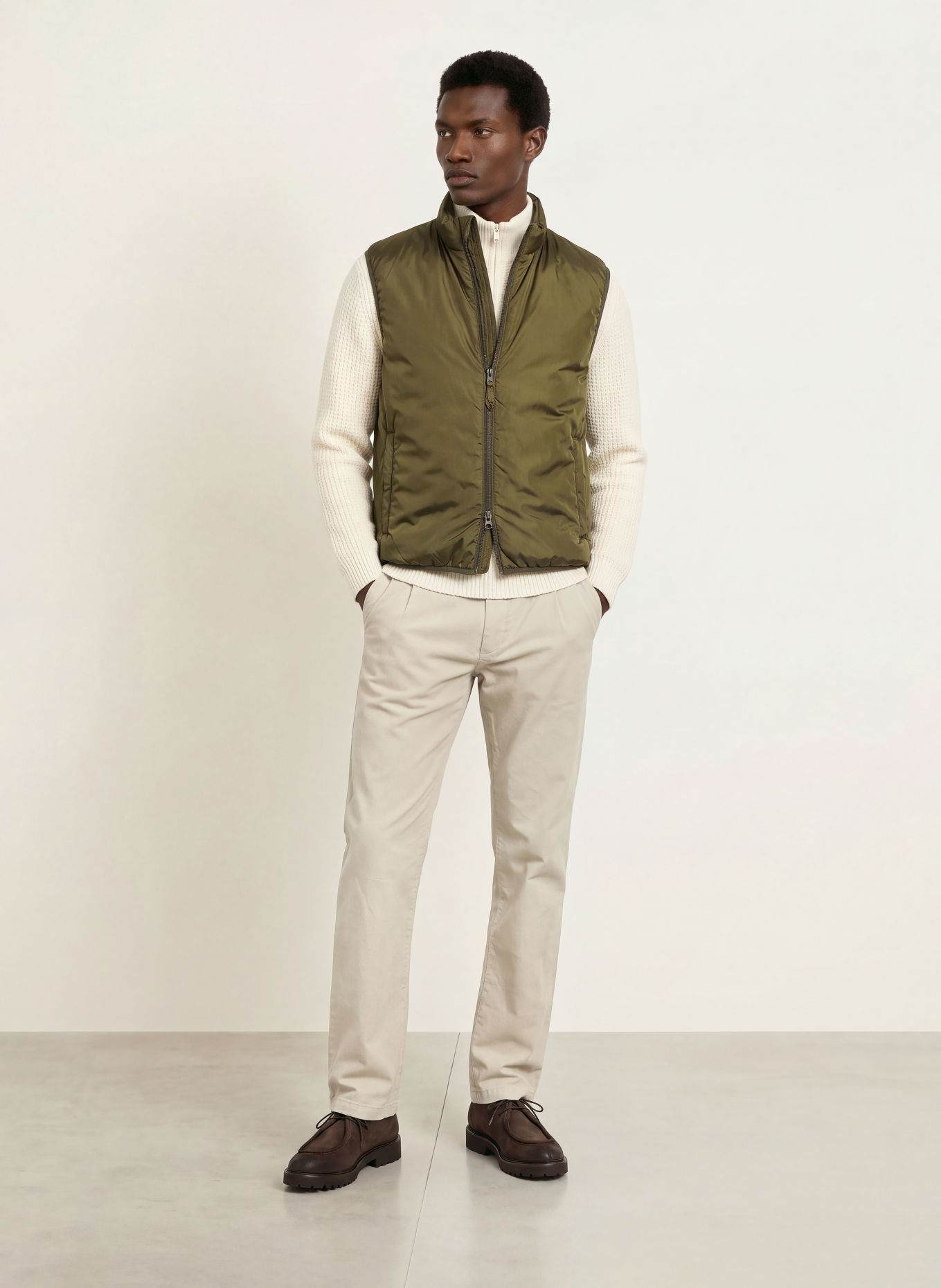 seidensticker Vest: OLIVE