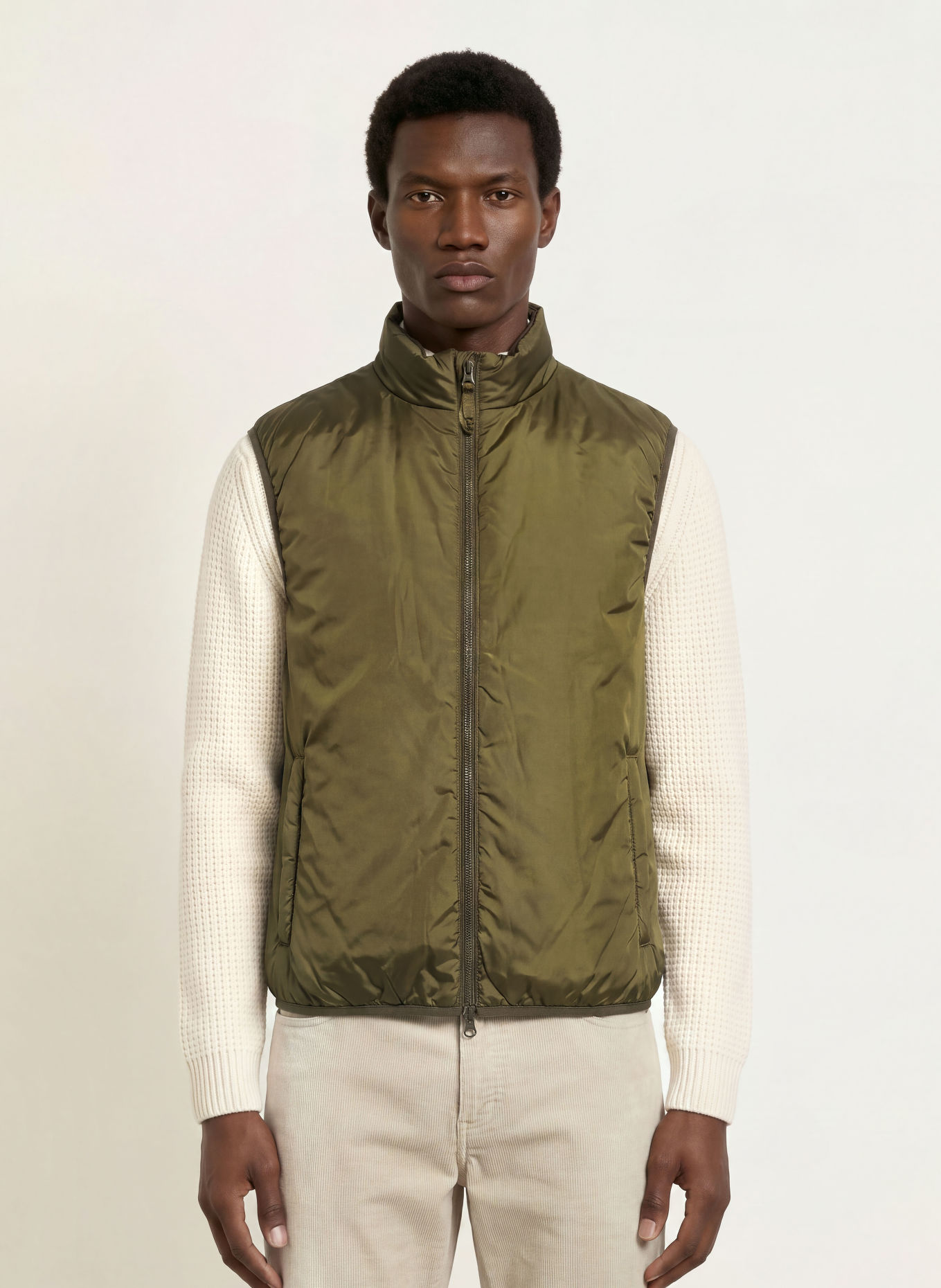 seidensticker Vest: OLIVE