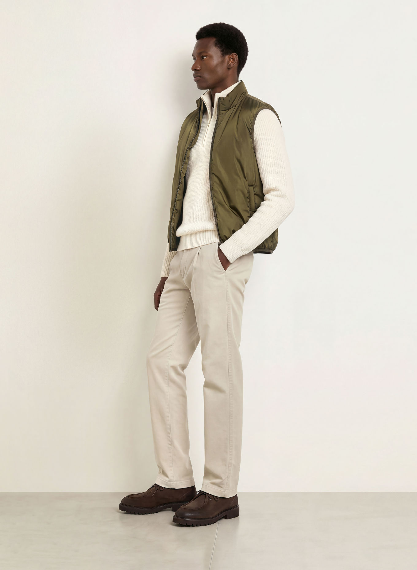 seidensticker Vest: OLIVE