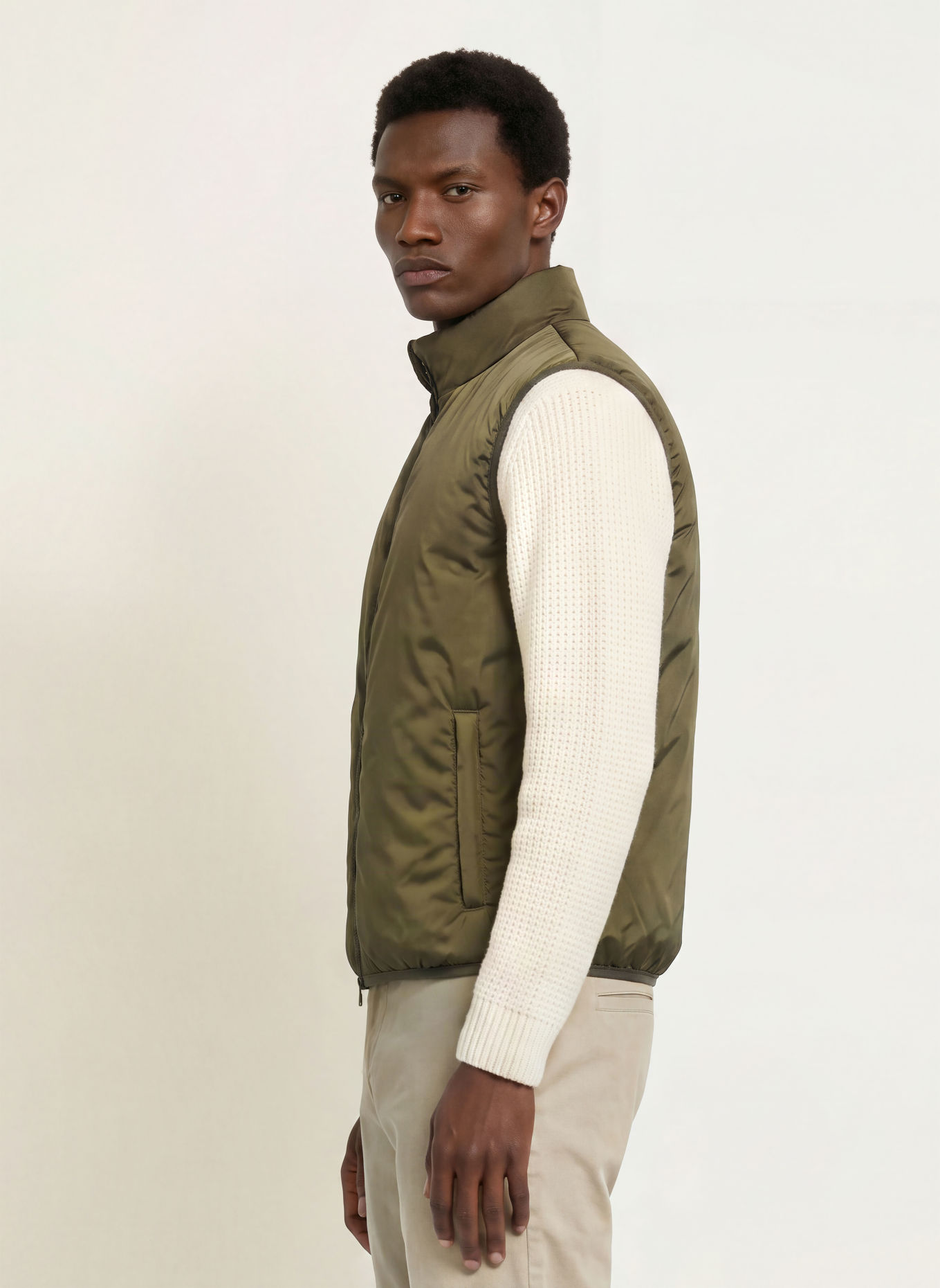seidensticker Vest: OLIVE