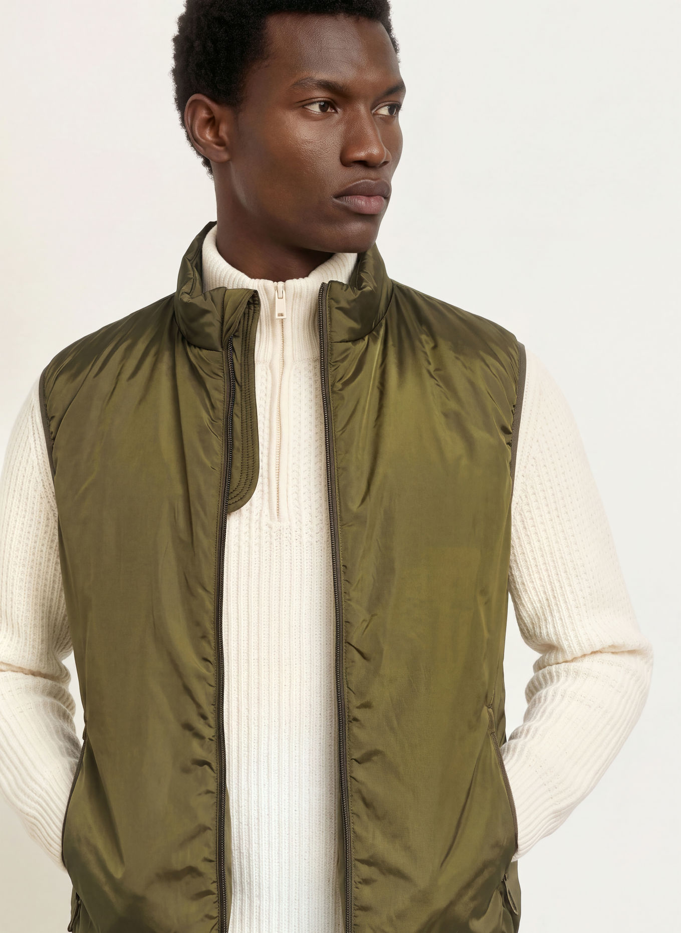 seidensticker Vest: OLIVE
