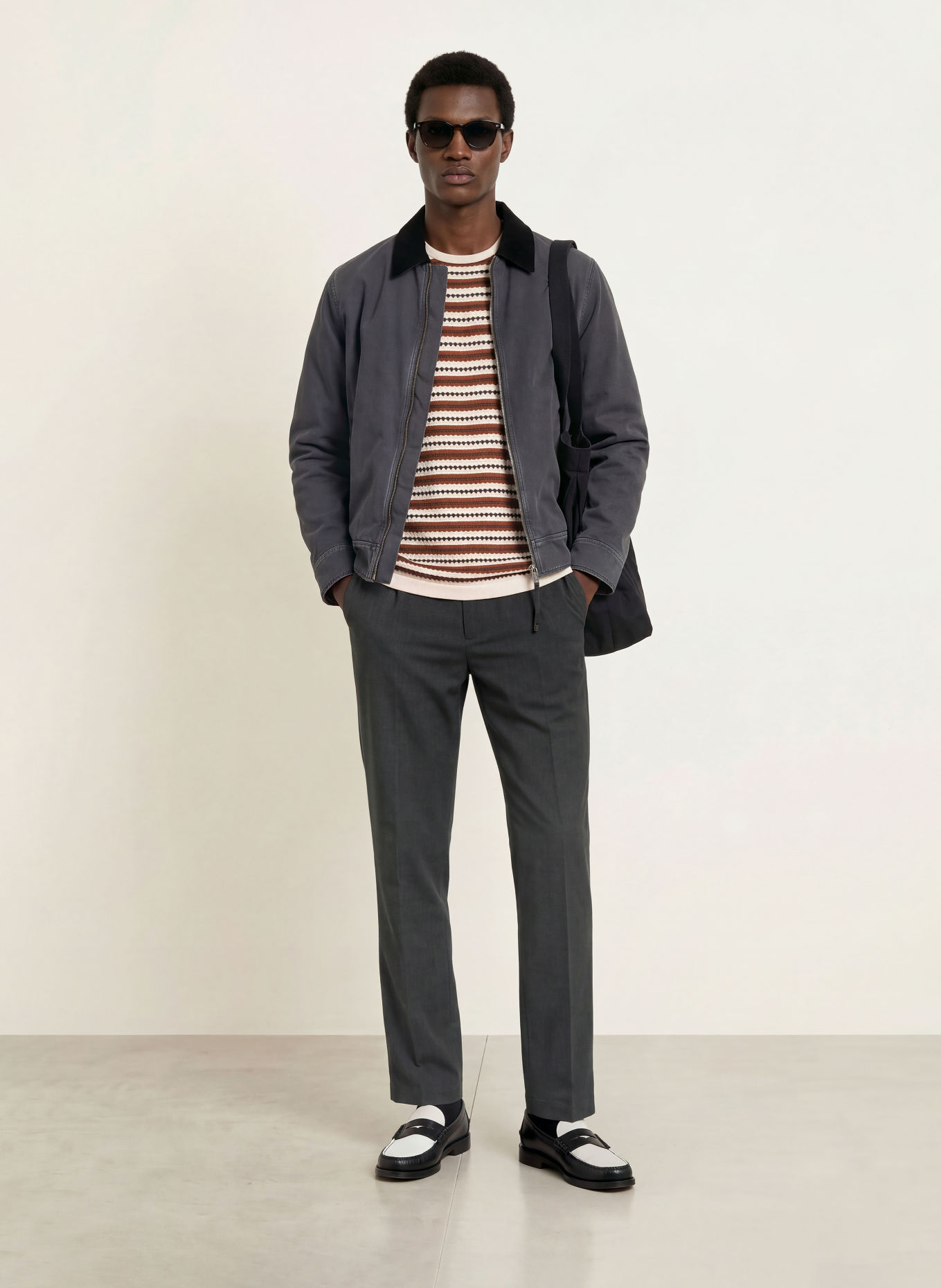 ARMEDANGELS Chino TAAMIR Regular Fit: DONKERBLAUW