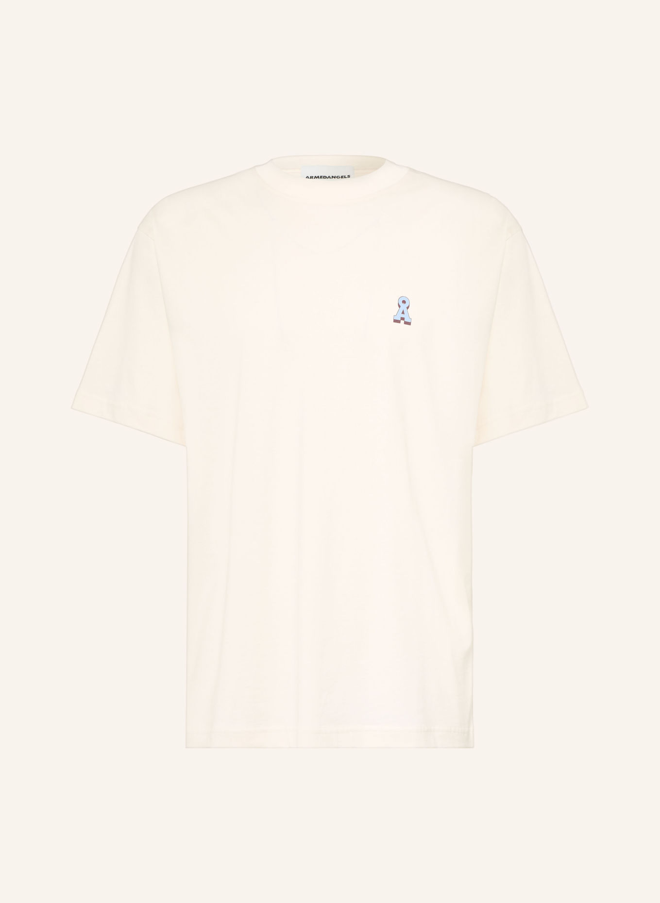 ARMEDANGELS ICONIC A MAARKOS T-shirt: ECRU