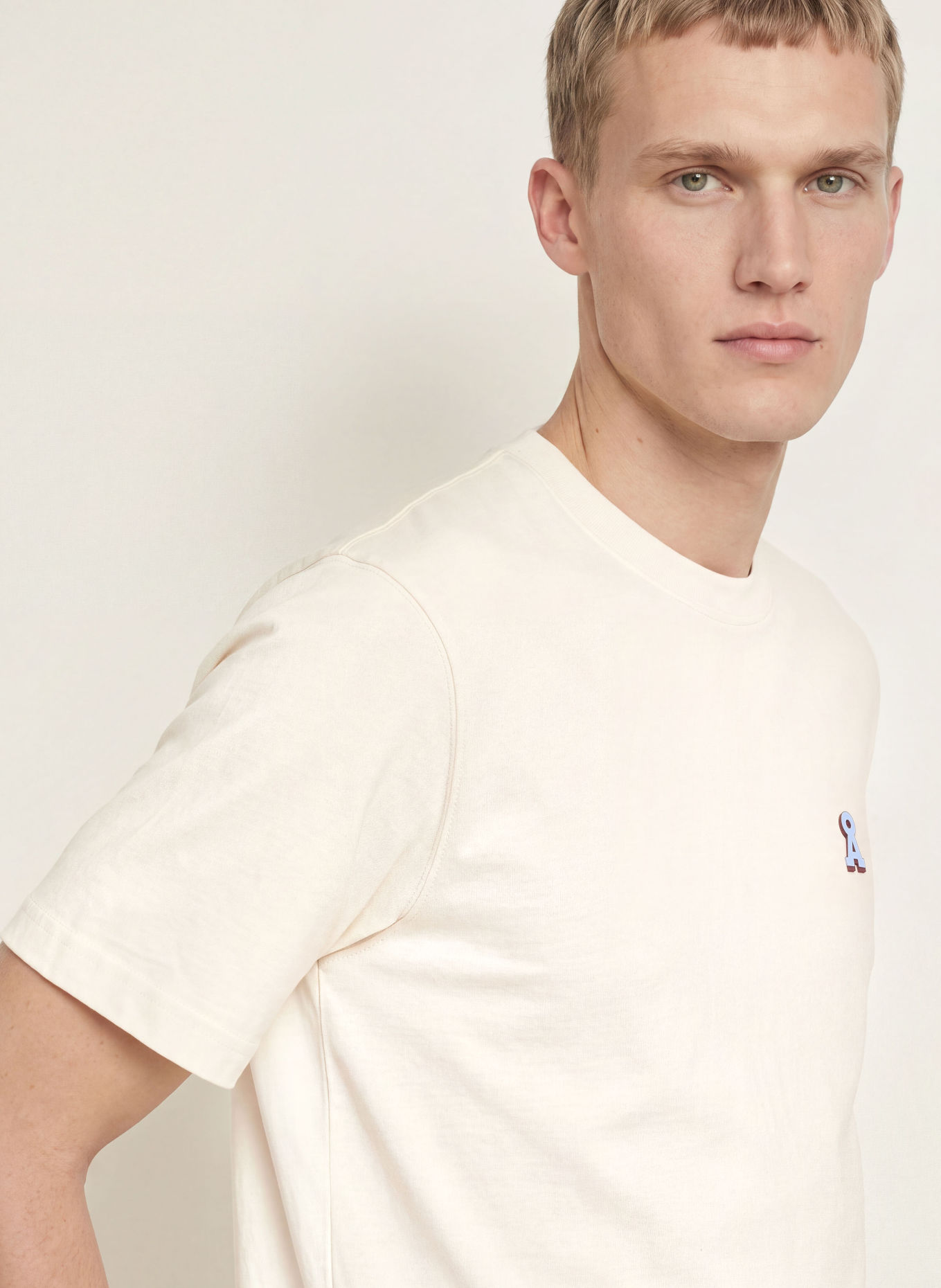 ARMEDANGELS ICONIC A MAARKOS T-shirt: ECRU