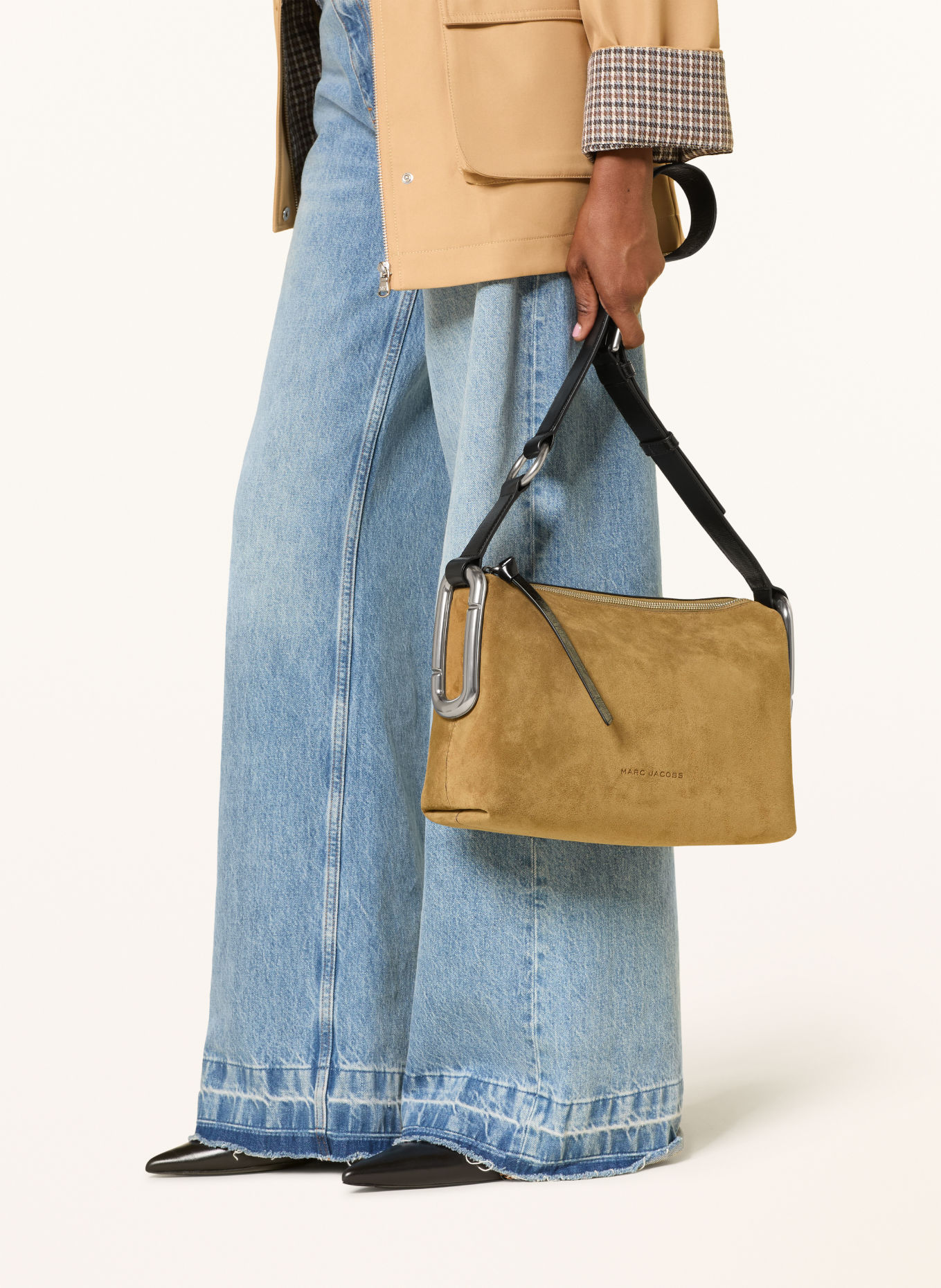 MARC JACOBS THE SCENE MEDIUM Crossbody Bag: CAMEL / DARK BROWN