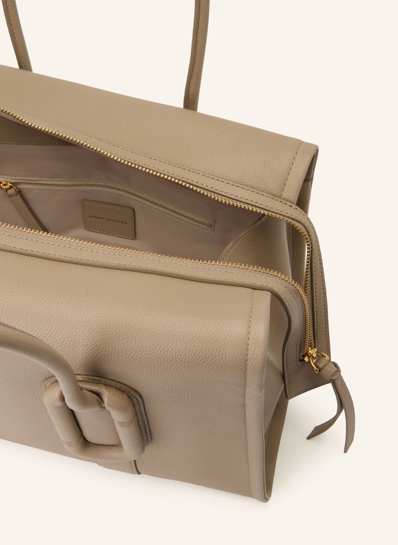 MARC JACOBS Handbag THE CARRYALL BAG: BEIGE / GOLD