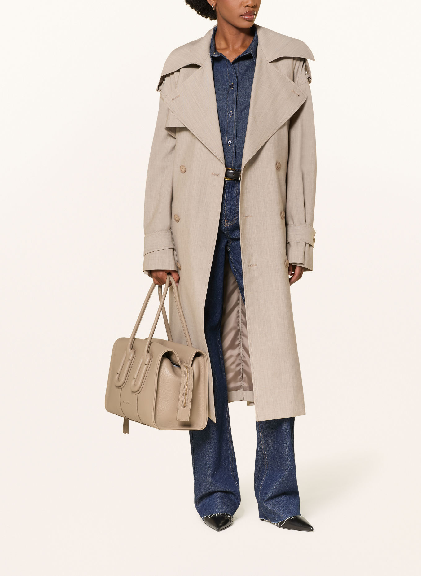 MARC JACOBS Handbag THE CARRYALL BAG: BEIGE / GOLD