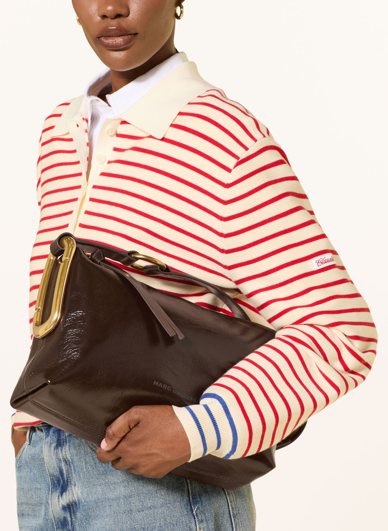 MARC JACOBS SCENE MEDIUM Crossbody Bag: DARK BROWN / GOLD