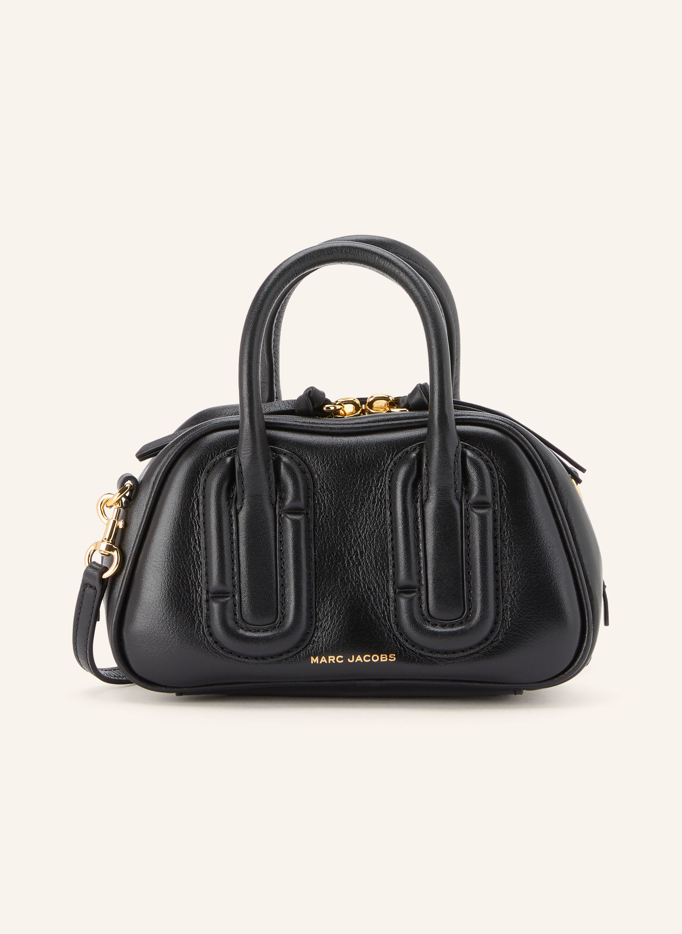 MARC JACOBS Umhängetasche BABE MINI: SCHWARZ / GOLD