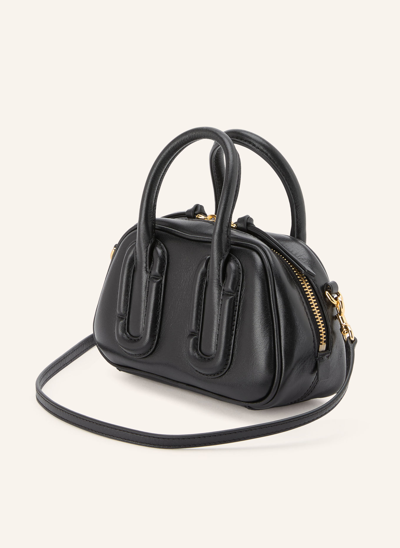 MARC JACOBS Umhängetasche BABE MINI: SCHWARZ / GOLD