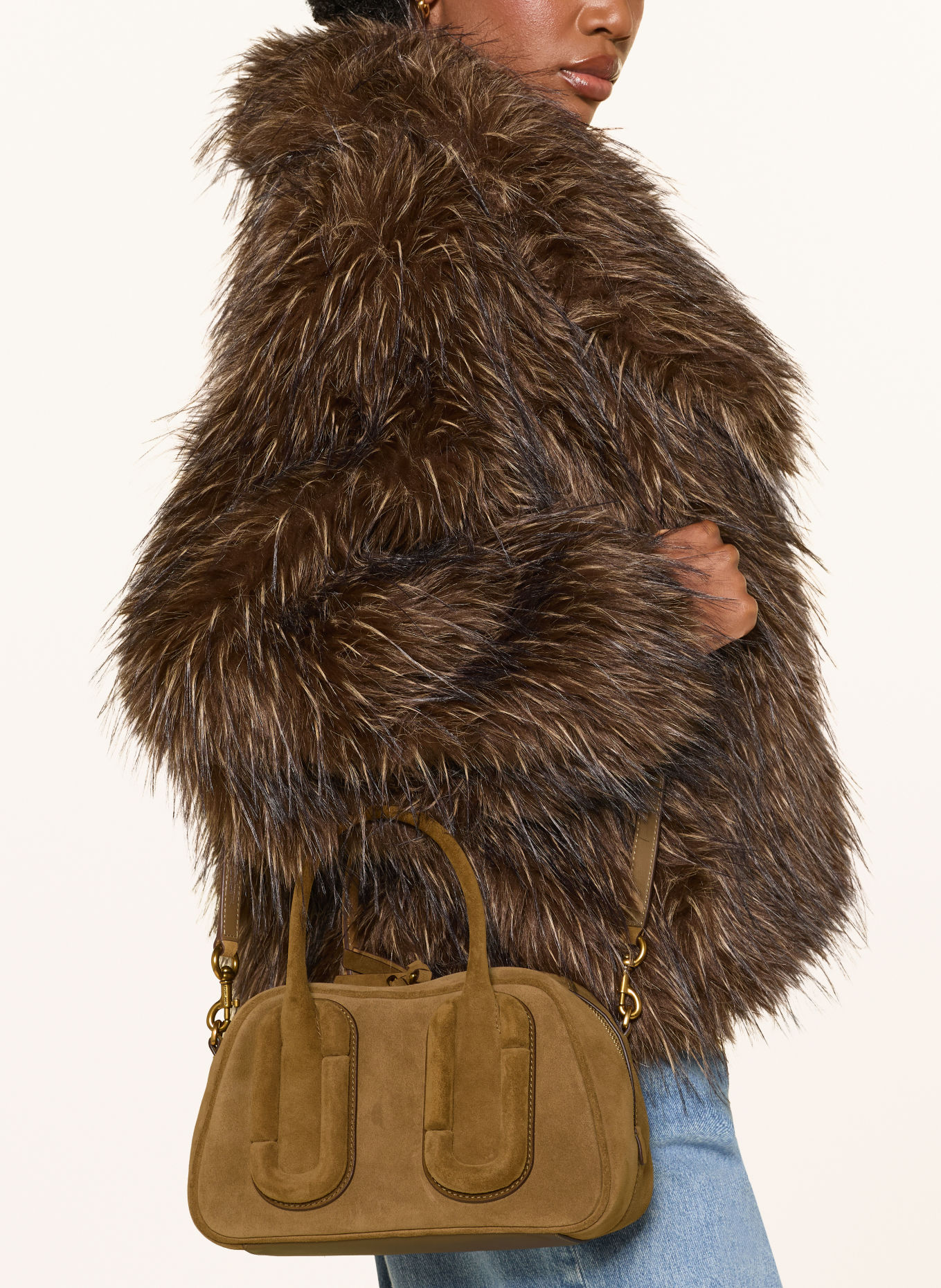 MARC JACOBS Handbag THE BAULETTO BAG: CAMEL / GOLD