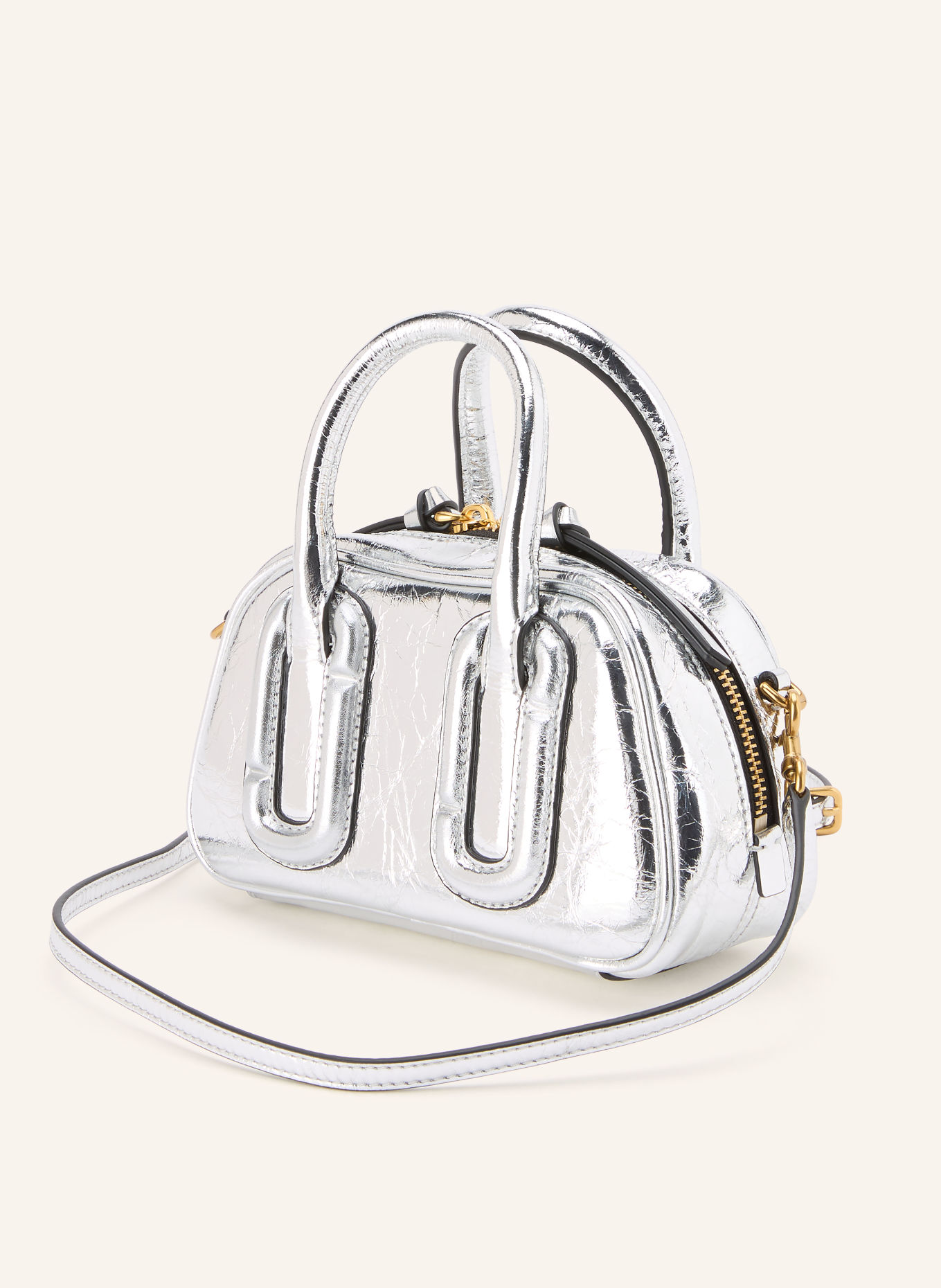 MARC JACOBS Umhängetasche BABE MINI: SILBER / GOLD