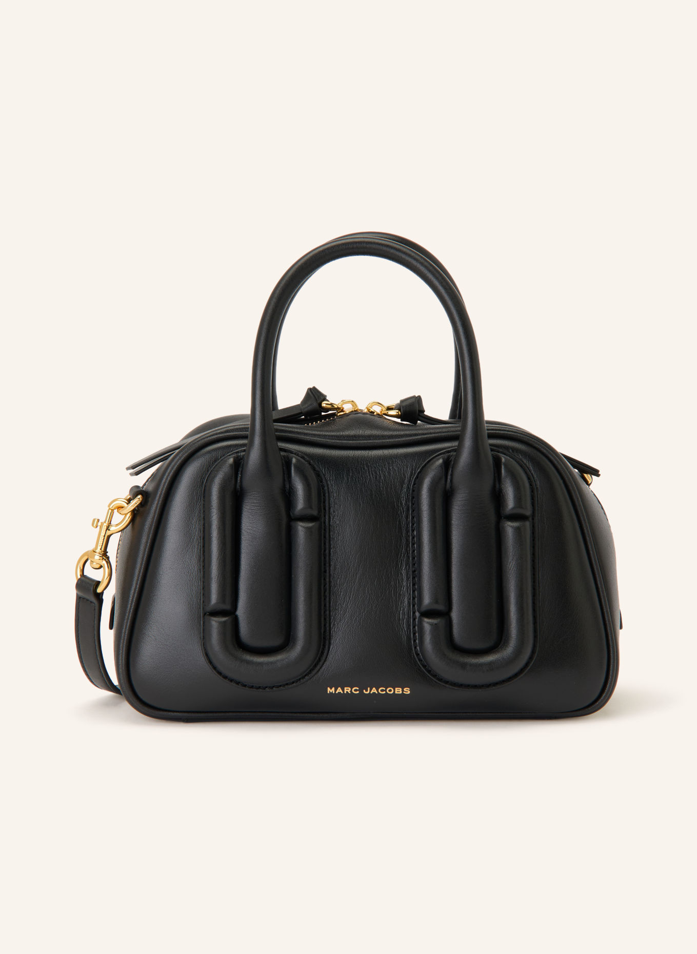 MARC JACOBS Handtasche THE BAULETTO BAG: SCHWARZ / GOLD