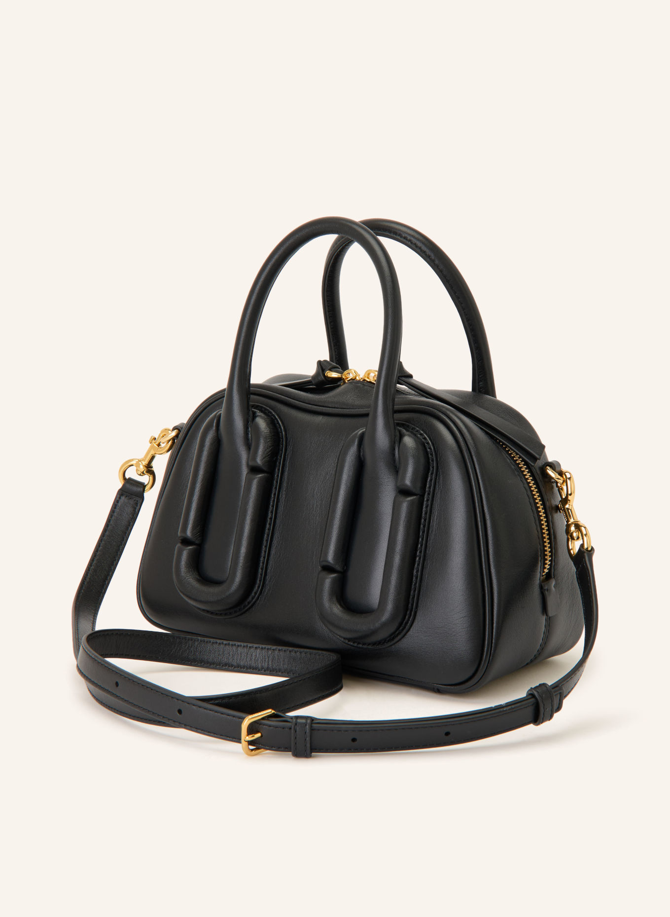 MARC JACOBS Handtasche THE BAULETTO BAG: SCHWARZ / GOLD