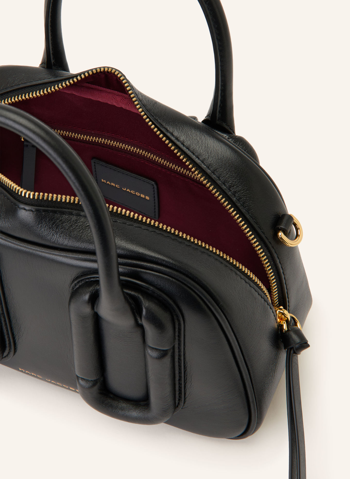 MARC JACOBS Handtasche THE BAULETTO BAG: SCHWARZ / GOLD