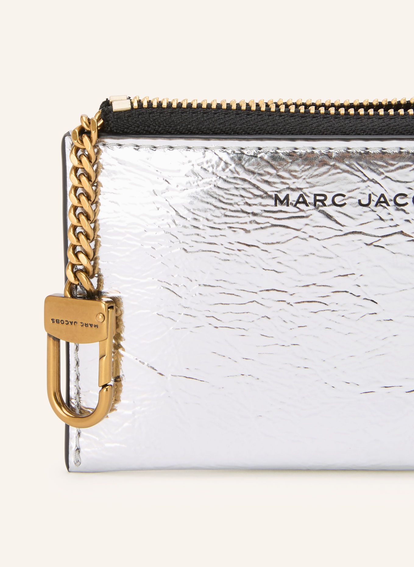 MARC JACOBS Geldbörse THE TOP ZIP MULTI WALLET: SILBER