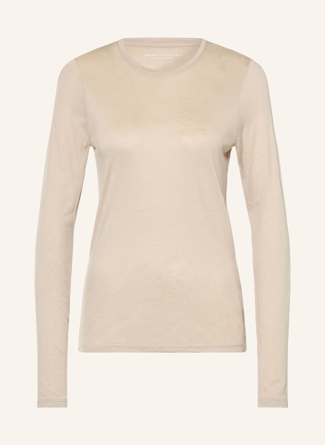 MAJESTIC FILATURES Longsleeve: LICHTBRUIN