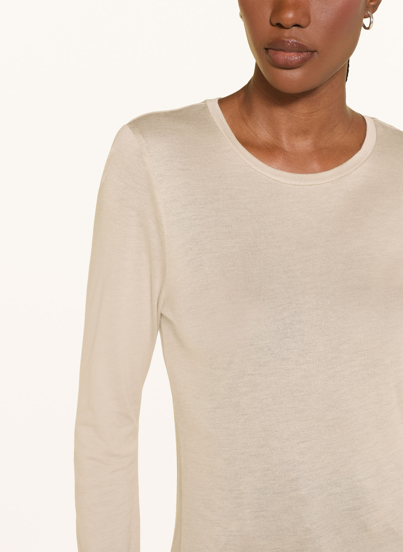 MAJESTIC FILATURES Longsleeve: LICHTBRUIN