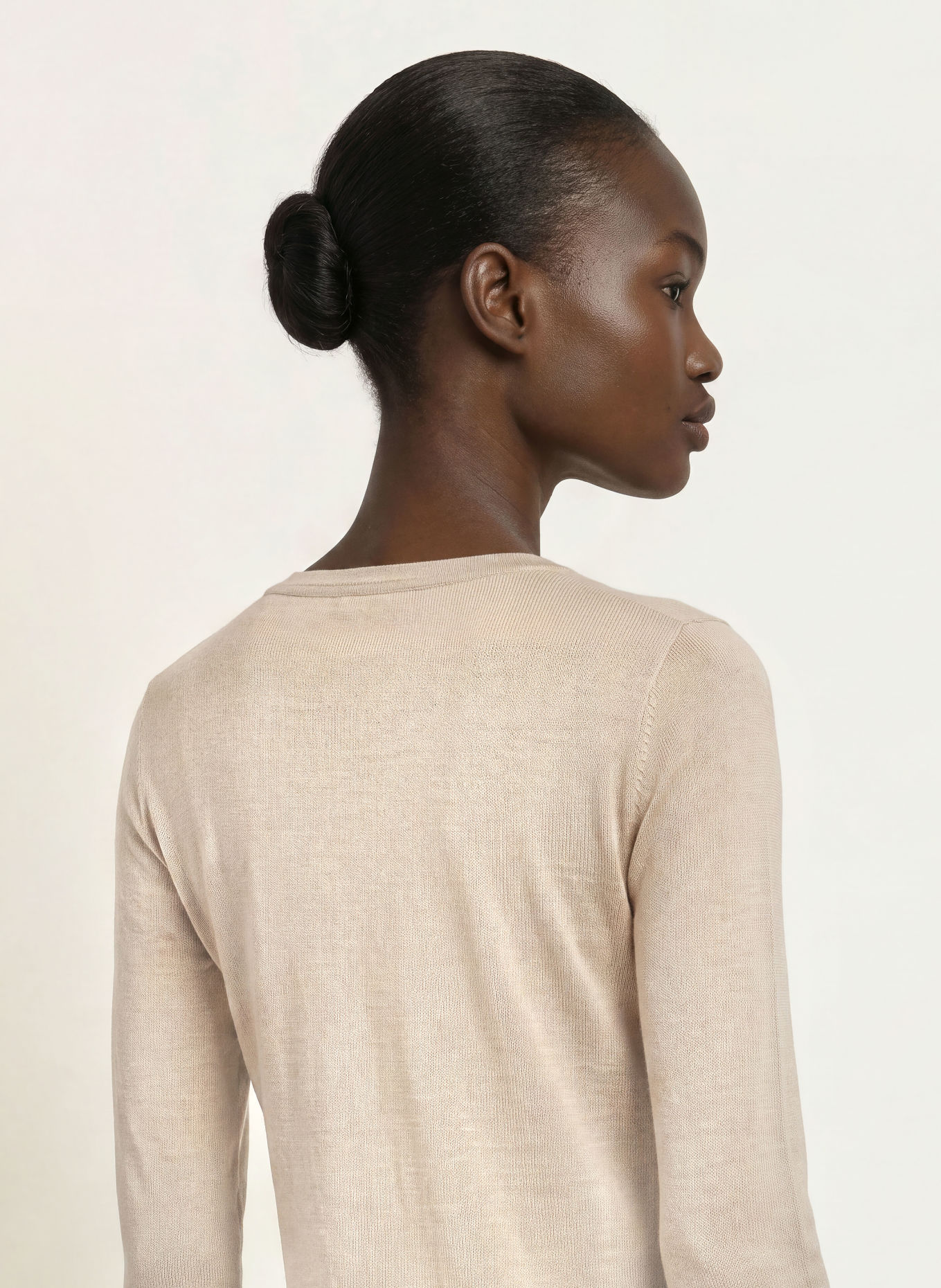 MAJESTIC FILATURES Longsleeve: LICHTBRUIN
