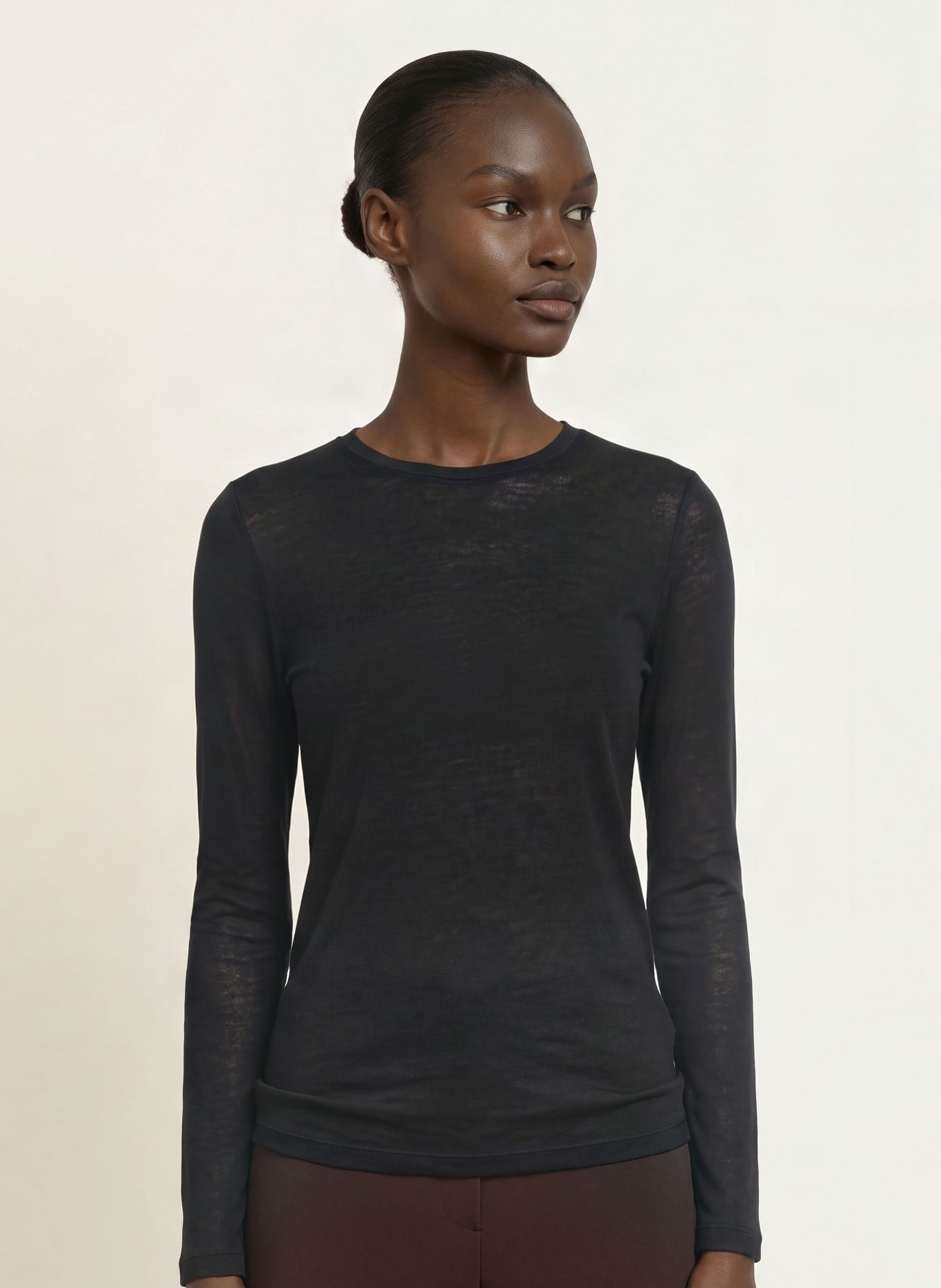 MAJESTIC FILATURES Longsleeve: ZWART