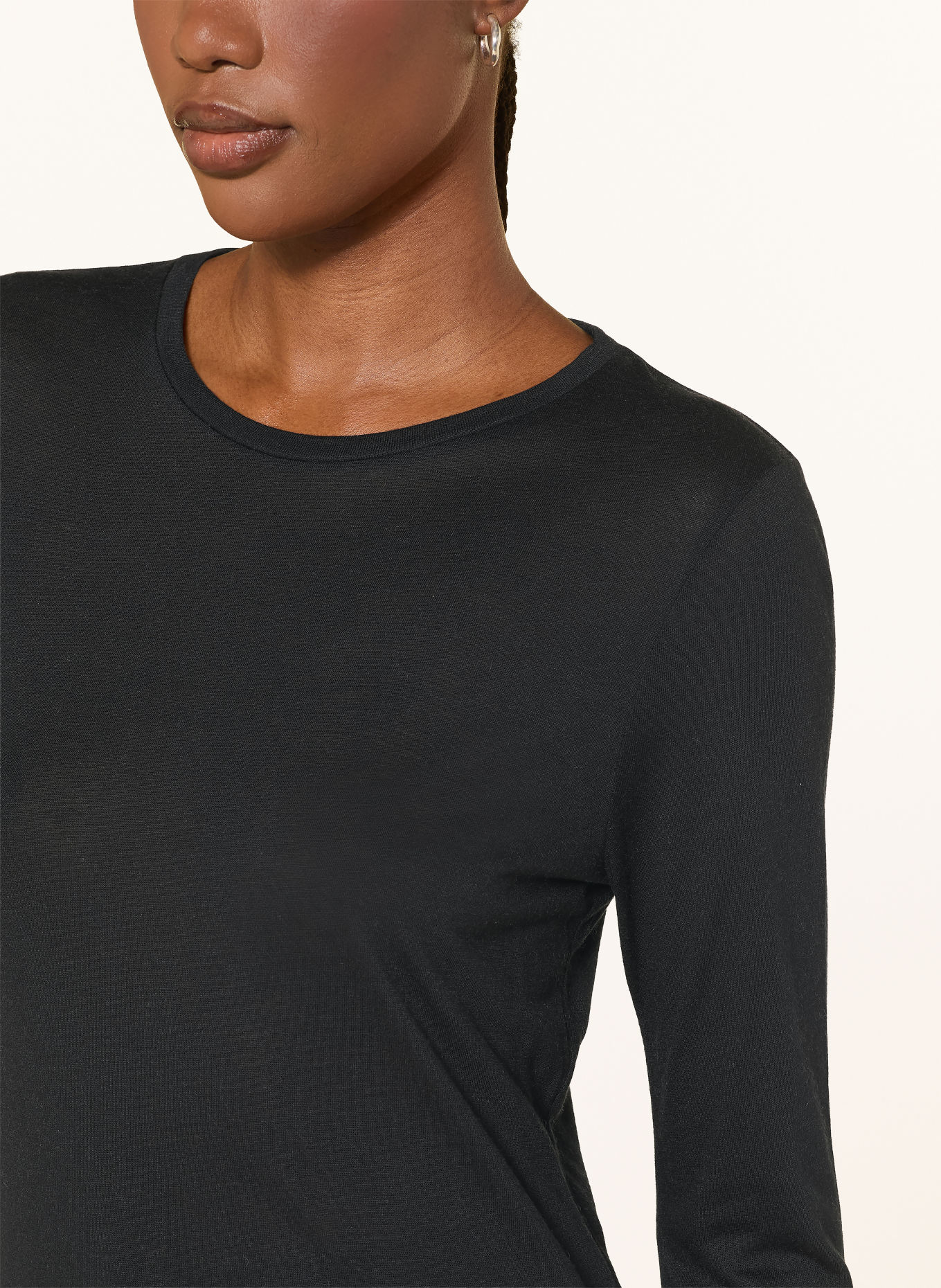 MAJESTIC FILATURES Longsleeve: ZWART