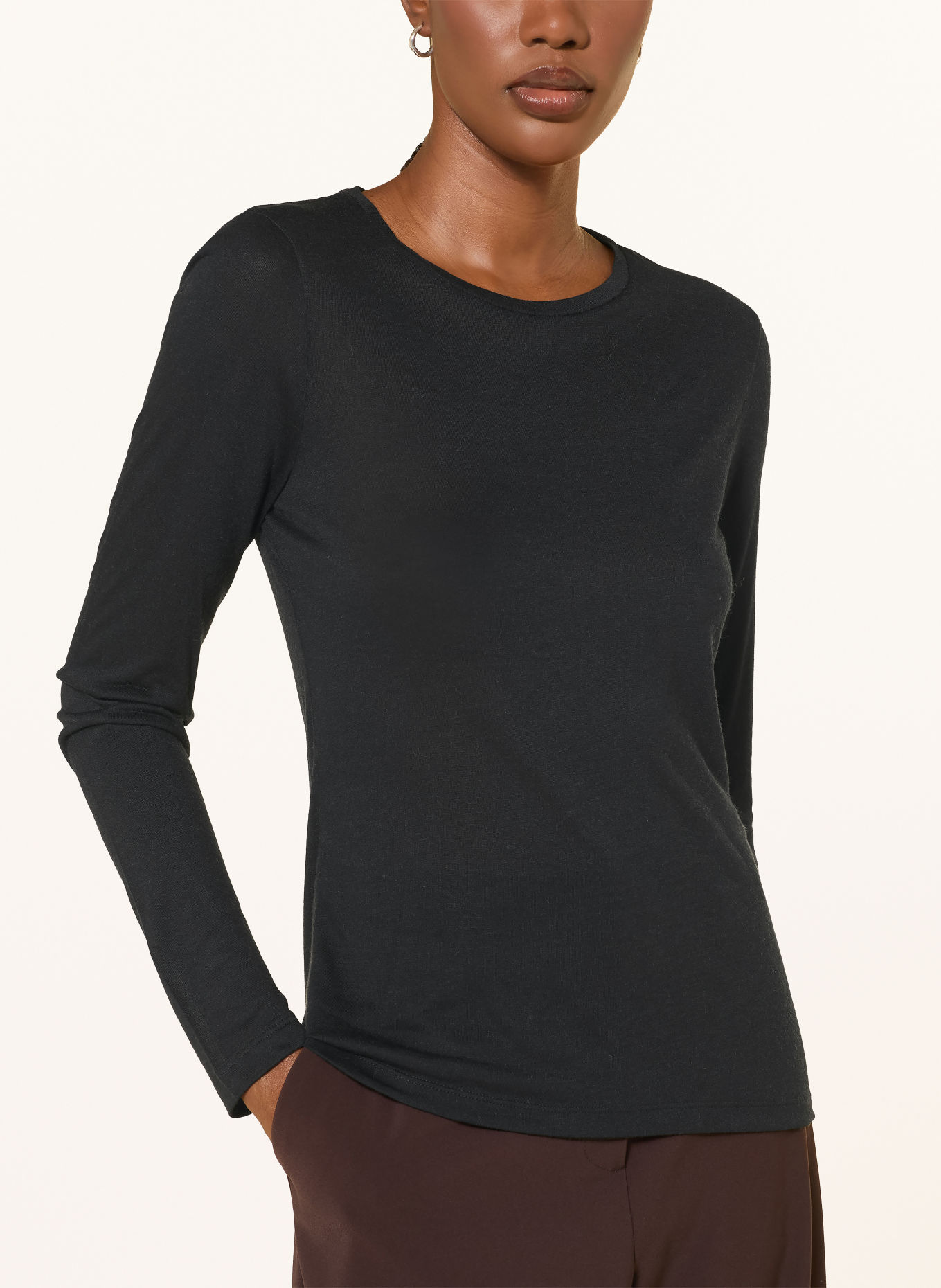 MAJESTIC FILATURES Longsleeve: ZWART