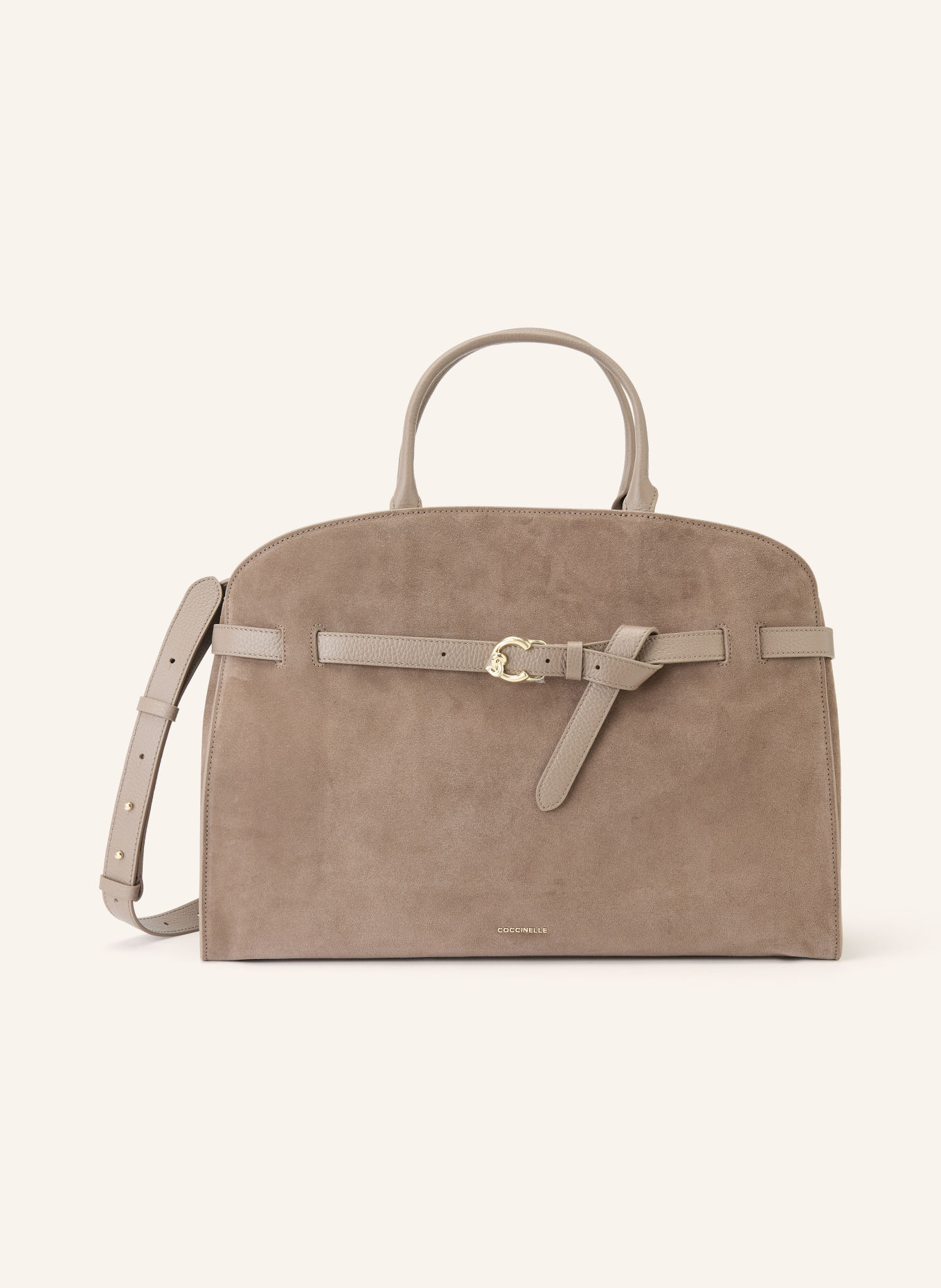 COCCINELLE Schultertasche: TAUPE / GOLD