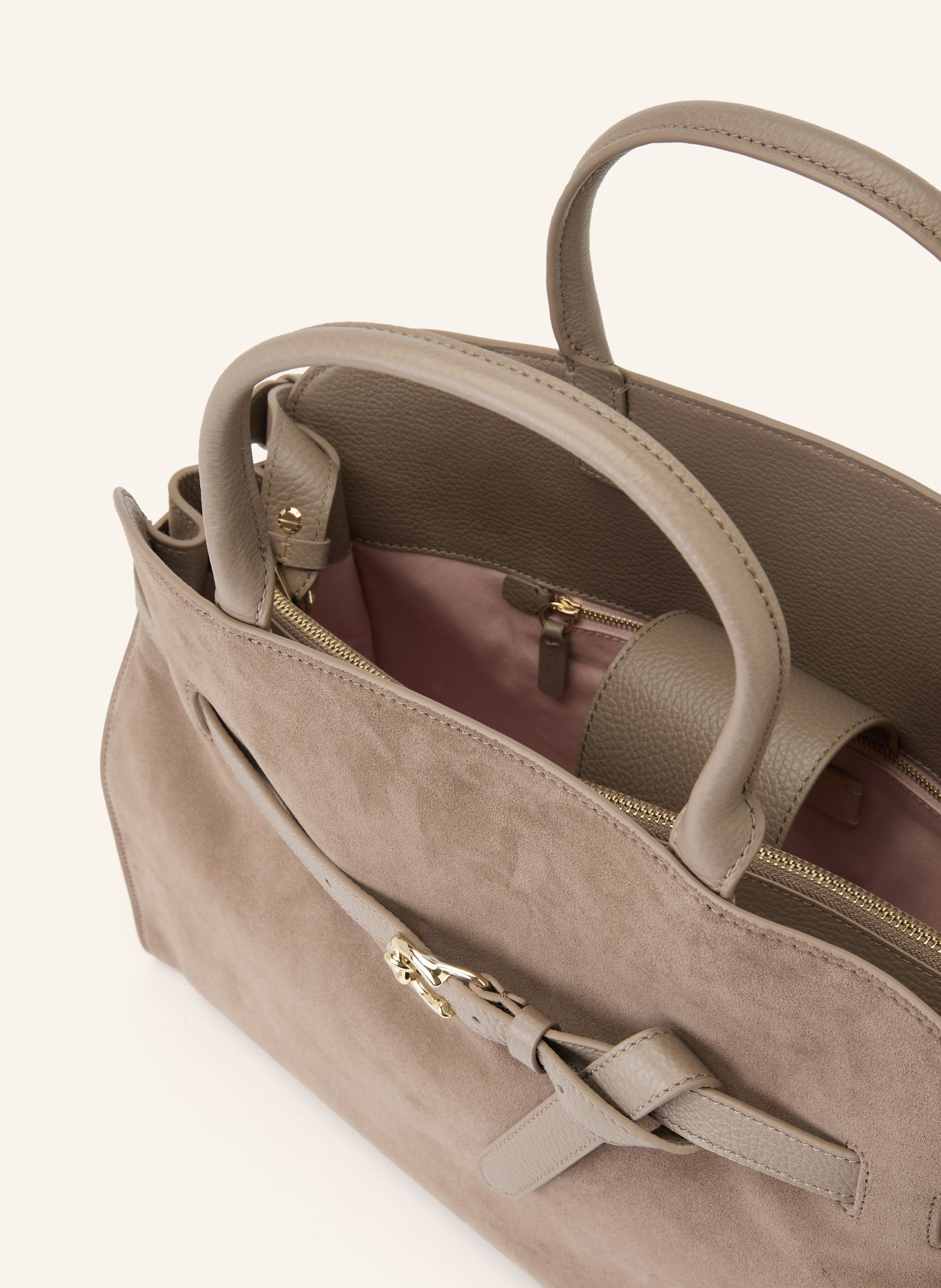 COCCINELLE Schultertasche: TAUPE / GOLD
